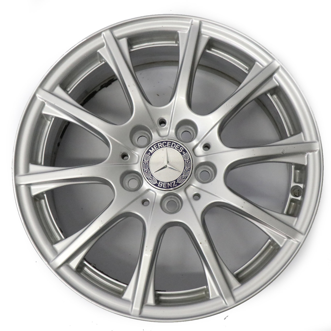 Mercedes W205 Silver Alloy Wheel Rim 16'' 6,5J ET:38 10 Spoke A2054012400