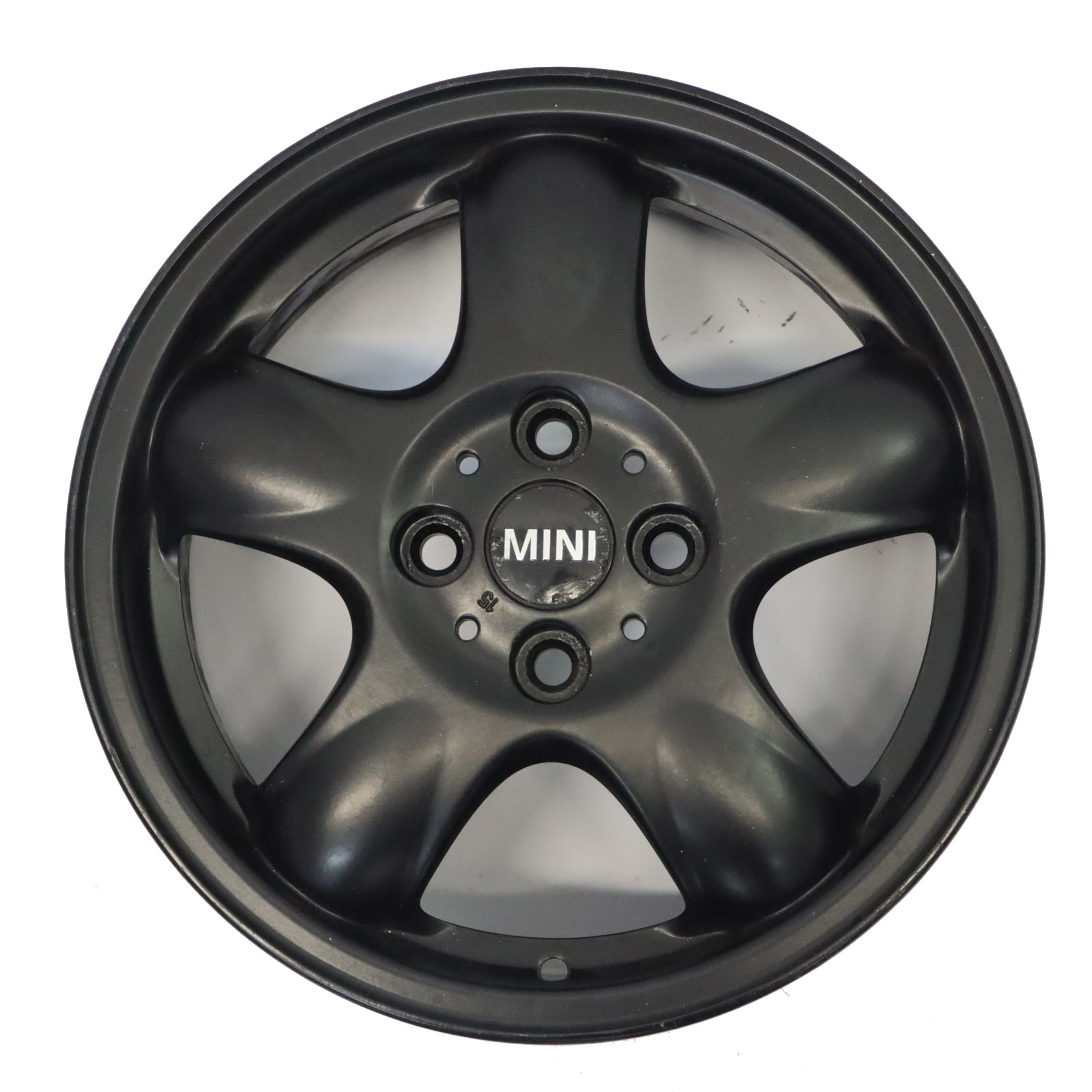 Mini Cooper One R50 R55 R56 Black Wheel Alloy Rim 15" 5-Start Spooler 100