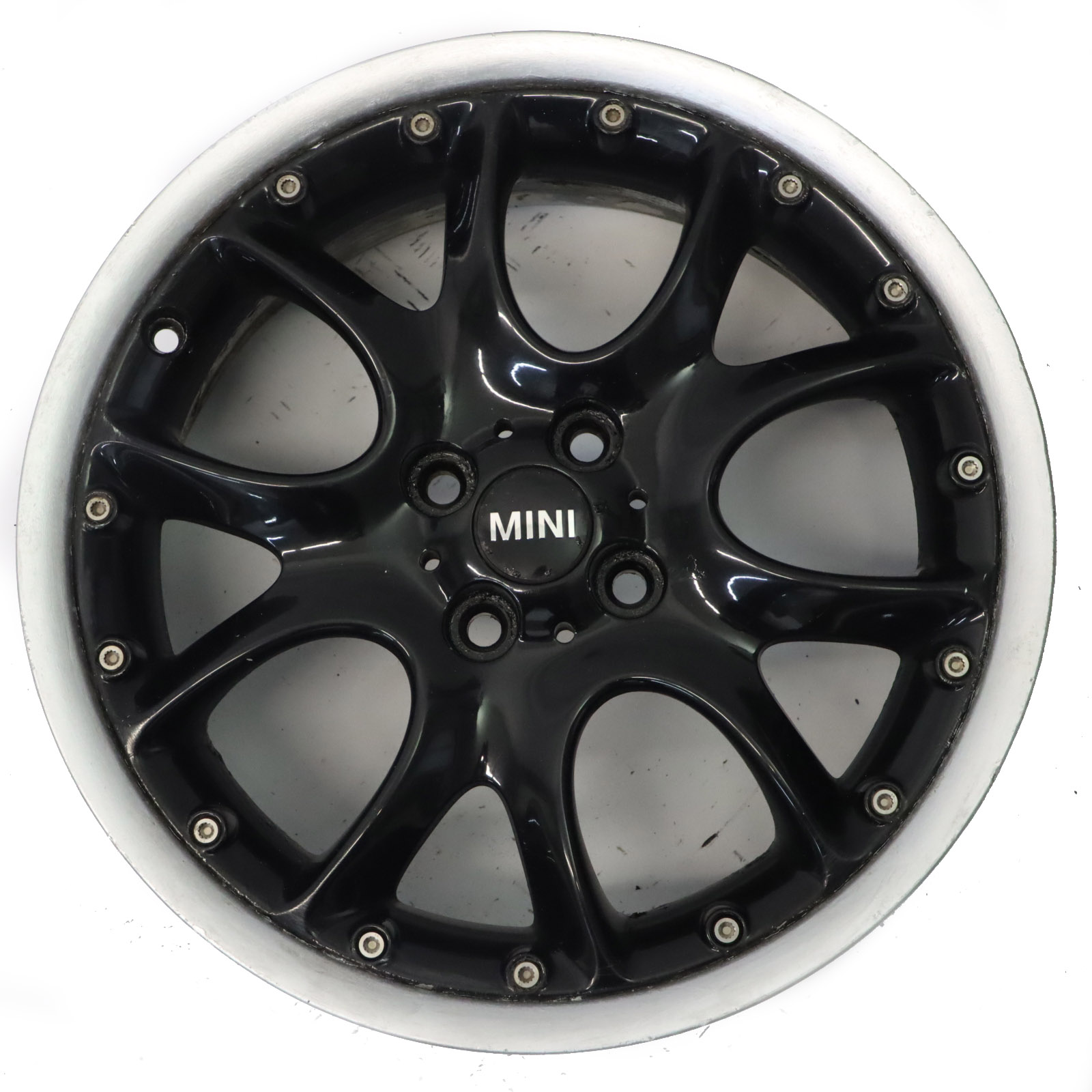 Mini Cooper R50 R56 Black Wheel Alloy Rim 17" ET:48 7J Web Cross Spoke 98