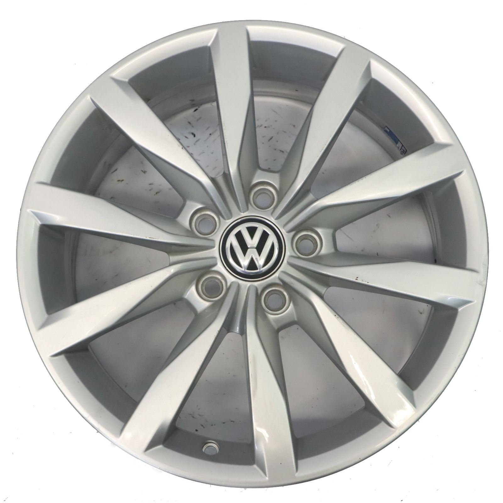 Volkswagen Golf Mk7 Silver Alloy Wheel Rim 17" 7J ET49 5G0601025CH