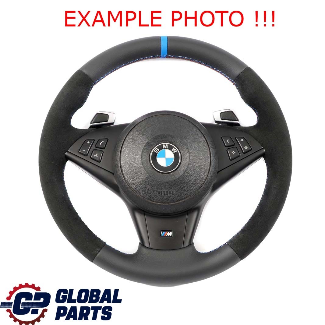 BMW E60 E61 E63 E64 LCI NEW Black Leather M Sport Steering Wheel Paddle Shift