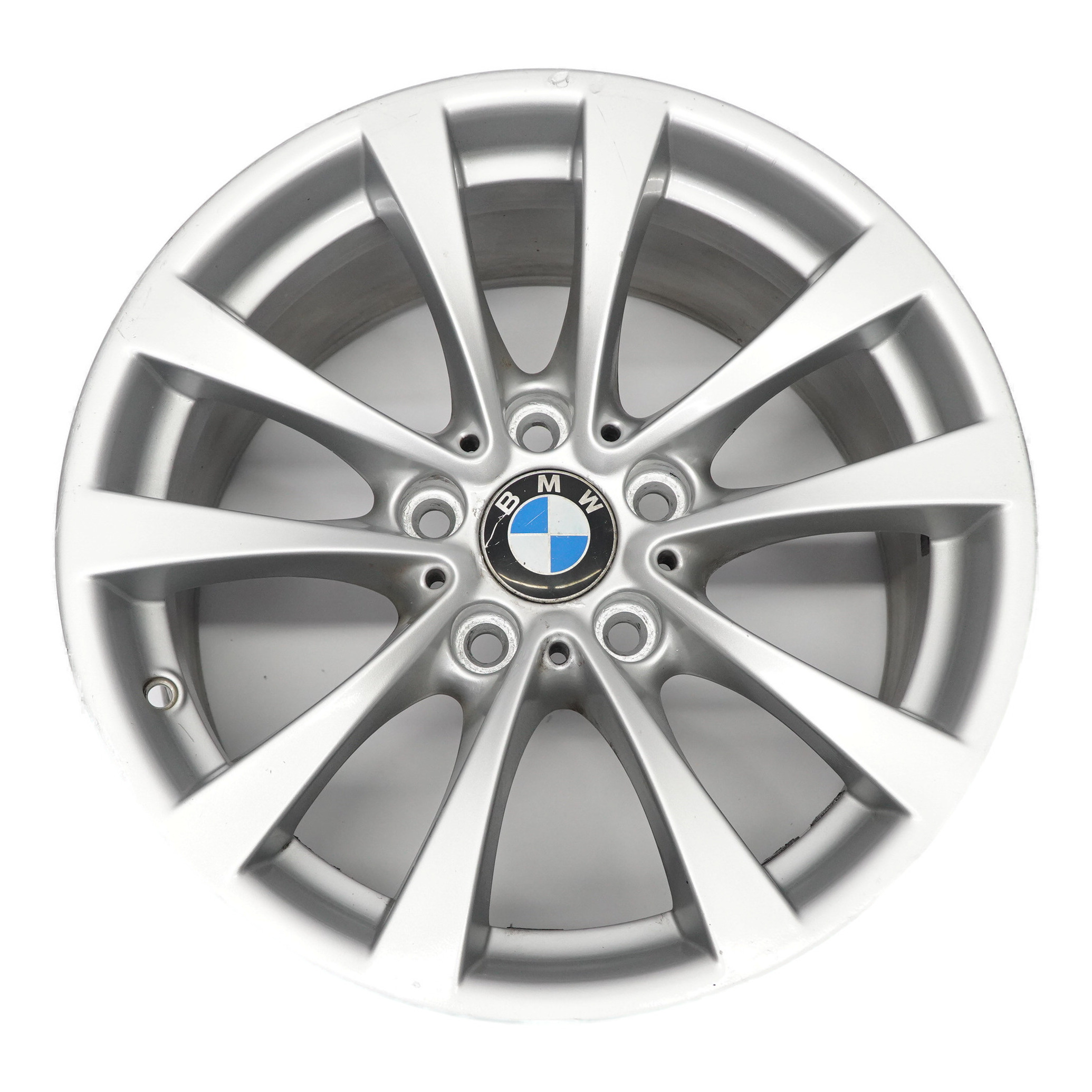 BMW F30 F31 F32 Rear Silver Alloy Wheel Rim 17" 8,5J ET:47 V-Spoke 395 6796245