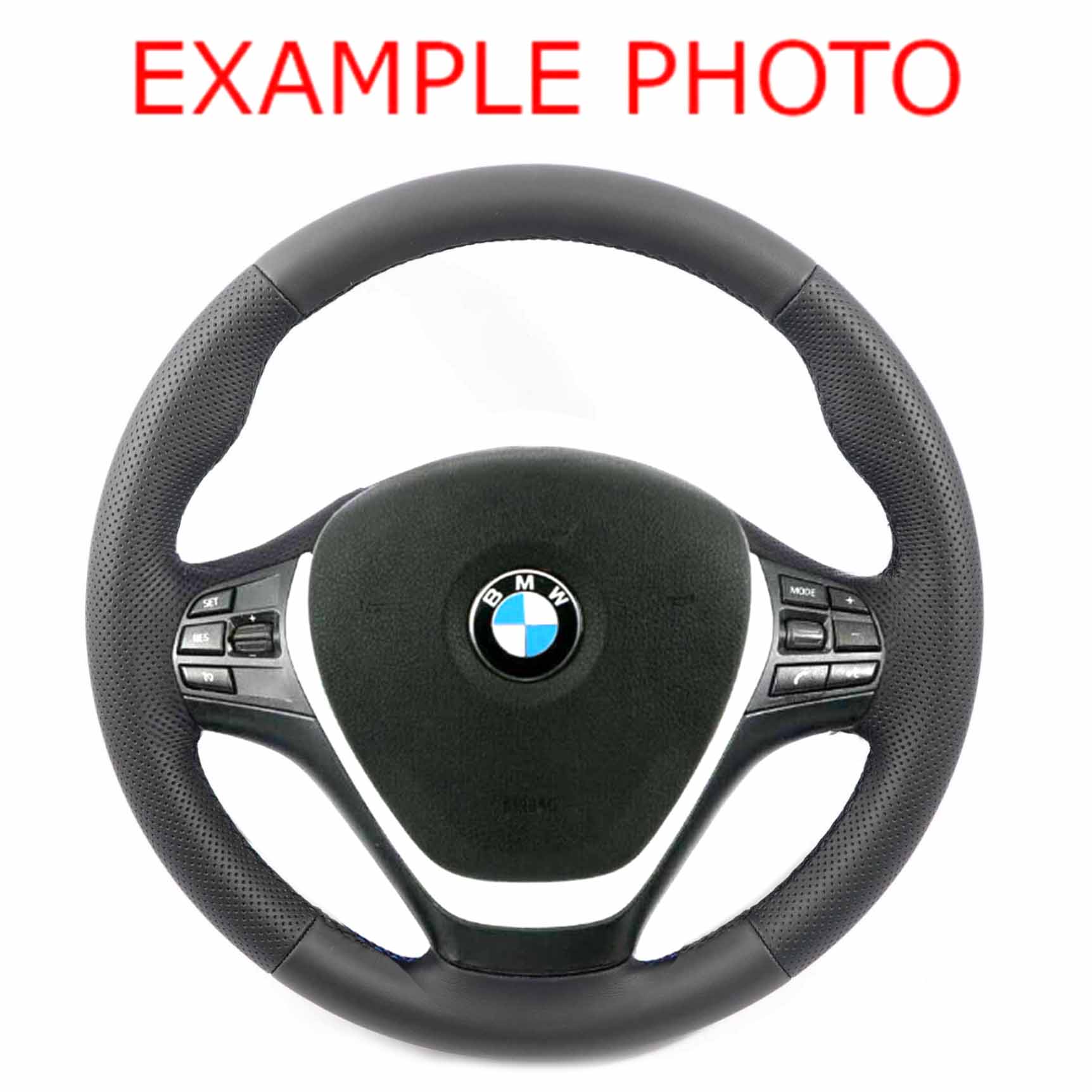 BMW F20 F21 F22 F30 F31 F34 F32 F33 F36 NEW Black Leather Sport Steering Wheel