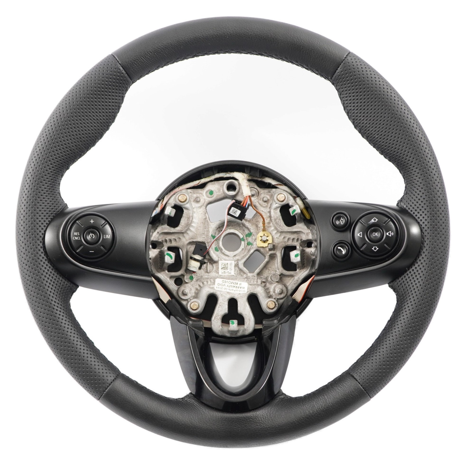 Mini Cooper F54 F55 F56 F60 NEW Black Leather Sport Steering Wheel Multifunction