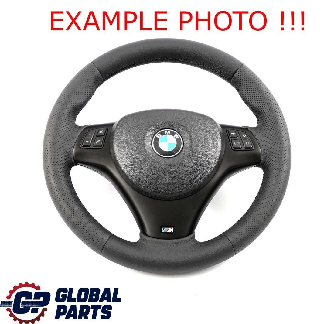 BMW E81 E82 E87 E88 E90 E91 E92 NEW Black Leather M-Sport Thick Steering Wheel