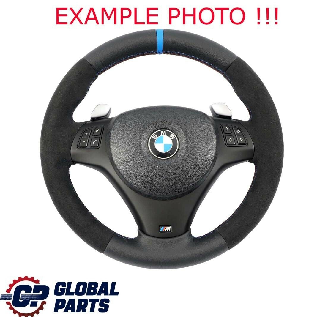 BMW E87 E90 E91 NEW Leather Alcantara M-Sport Thick Steering Wheel Paddle Shift