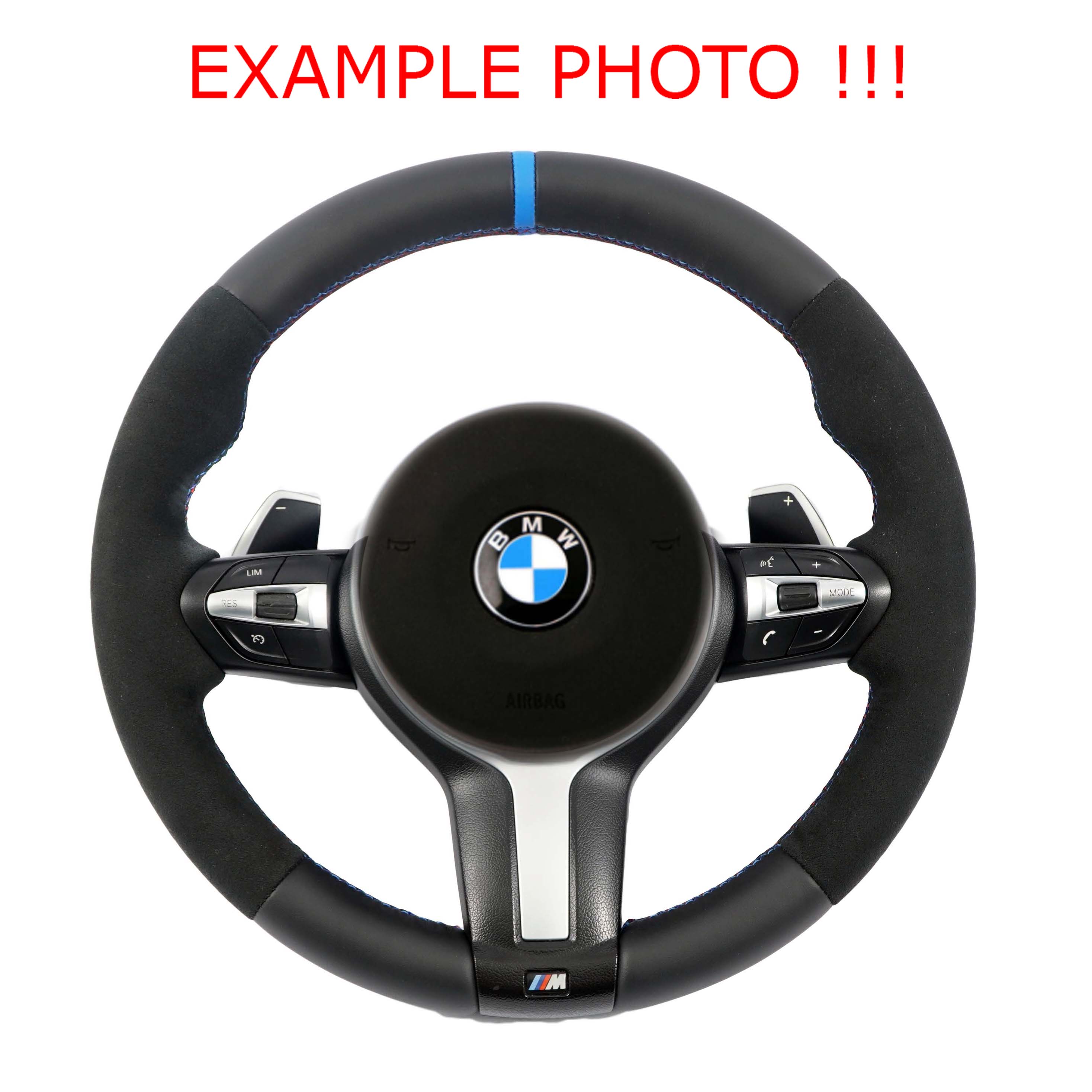 BMW F20 F30 F31 F32 NEW Leather / Alcantara M Sport Steering Wheel Paddle Shift