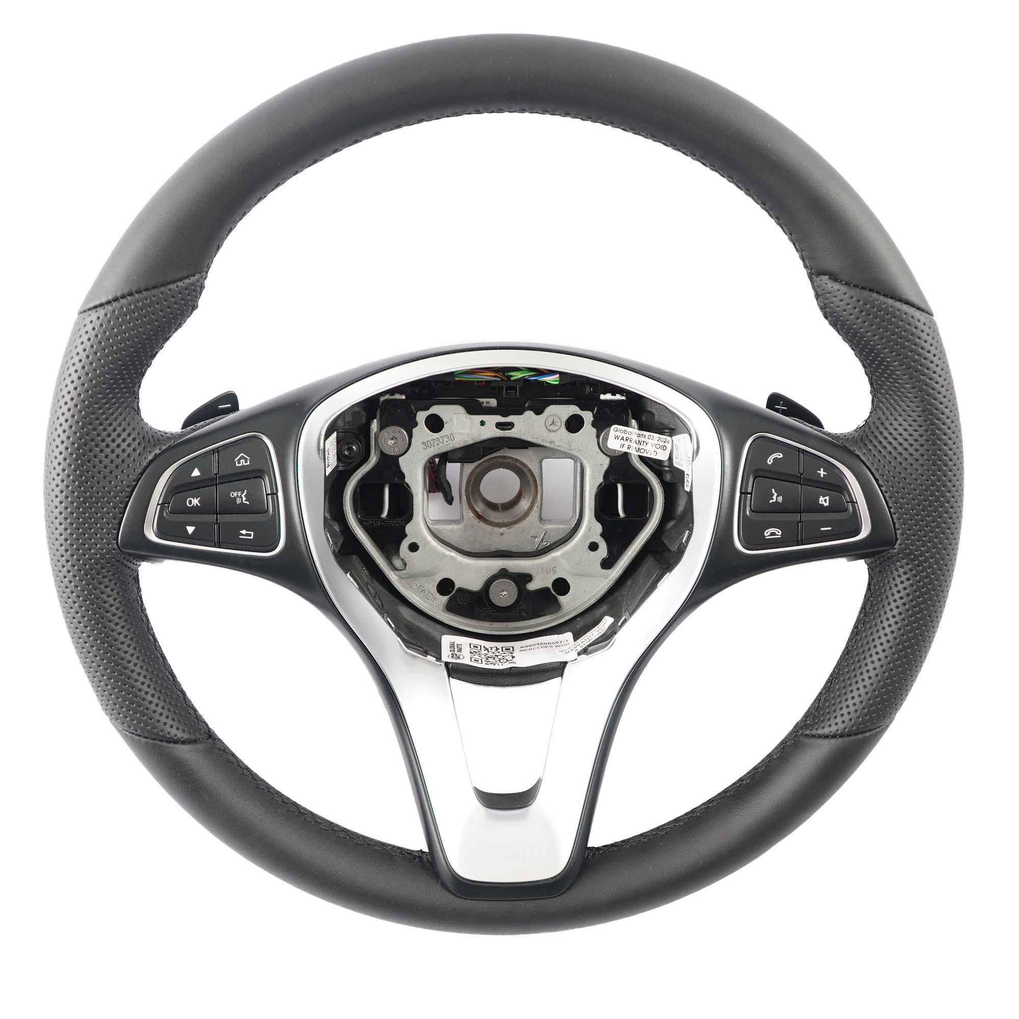 Steering Wheel Mercedes W205 C253 NEW Black Leather Multifunction Paddle Shift