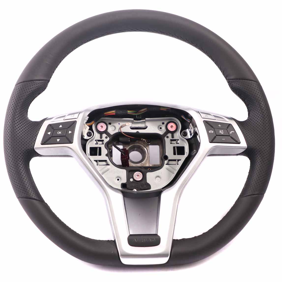 Steering Wheel Mercedes W204 C207 W212 NEW Black Leather Sport