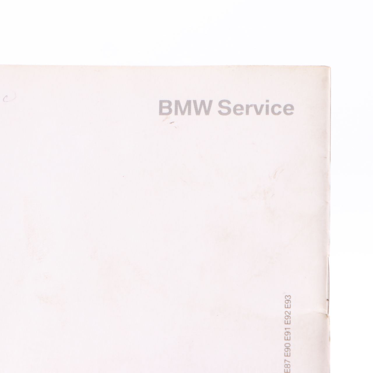 BMW E87 E90 Service Booklet Inspection Service Book 0014296 09/2007-09/2008