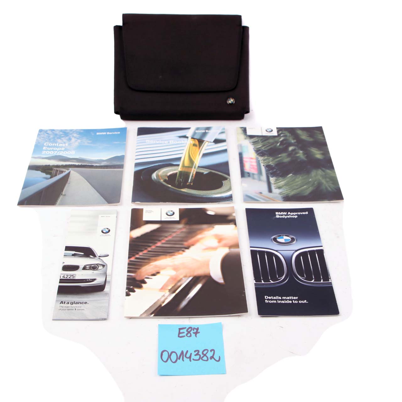 BMW 1 E81 E87 LCI 3 Service Booklet Book Case Wallet Pouch Slipcase