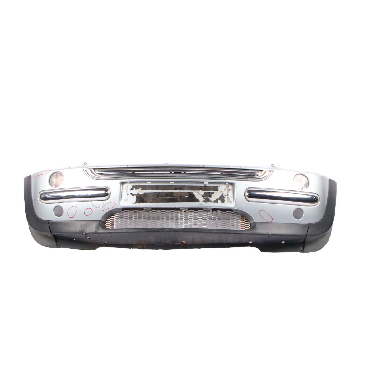 Mini R50 Complete Front Bumper Panel Pure Silver Metallic - 900