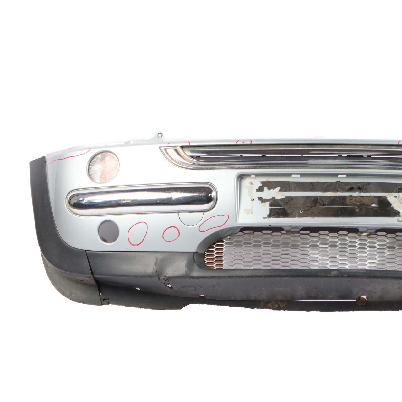 Mini R50 Complete Front Bumper Panel Pure Silver Metallic - 900