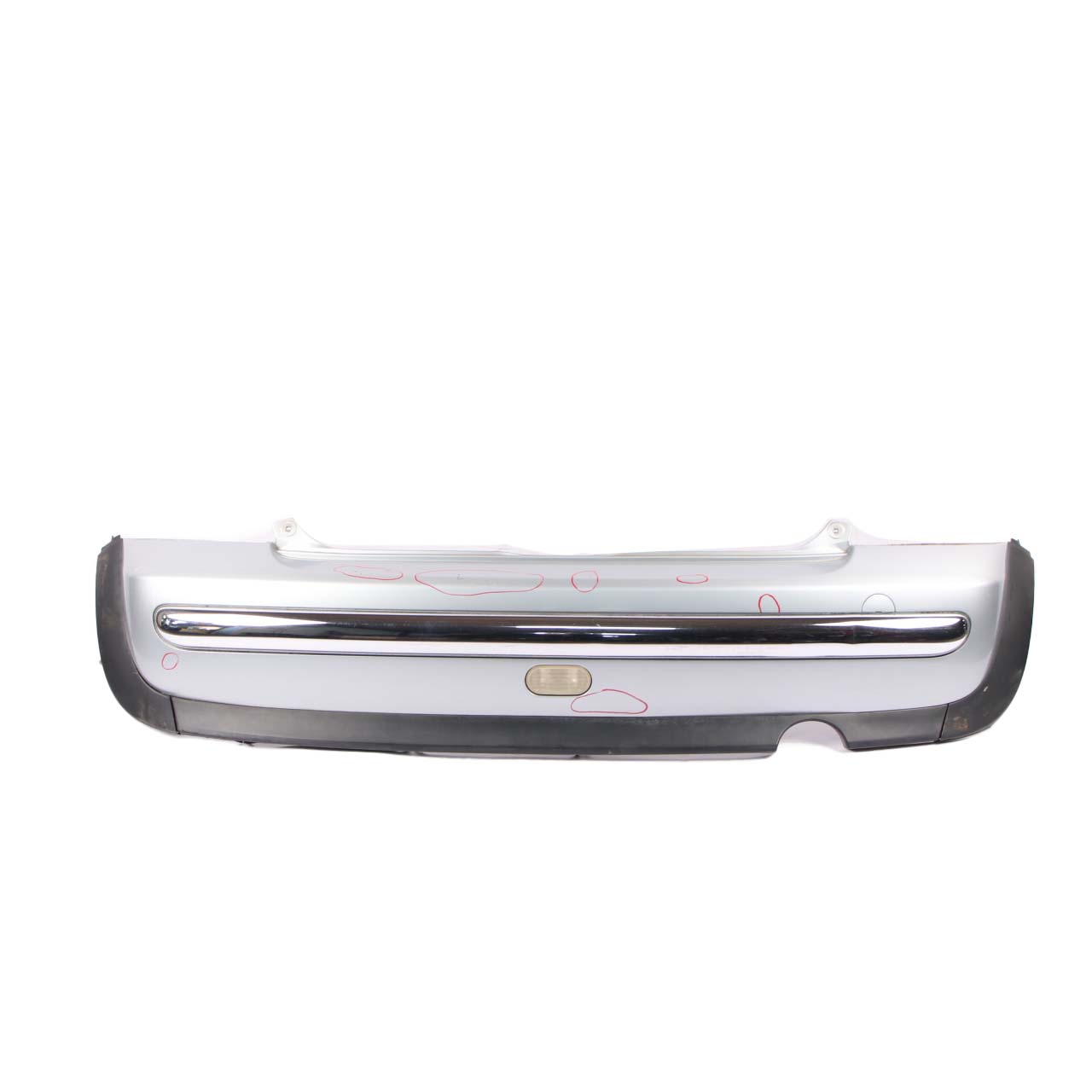 Mini R50 Rear Bumper Trim Cover Panel Pure Silver Metallic - 900