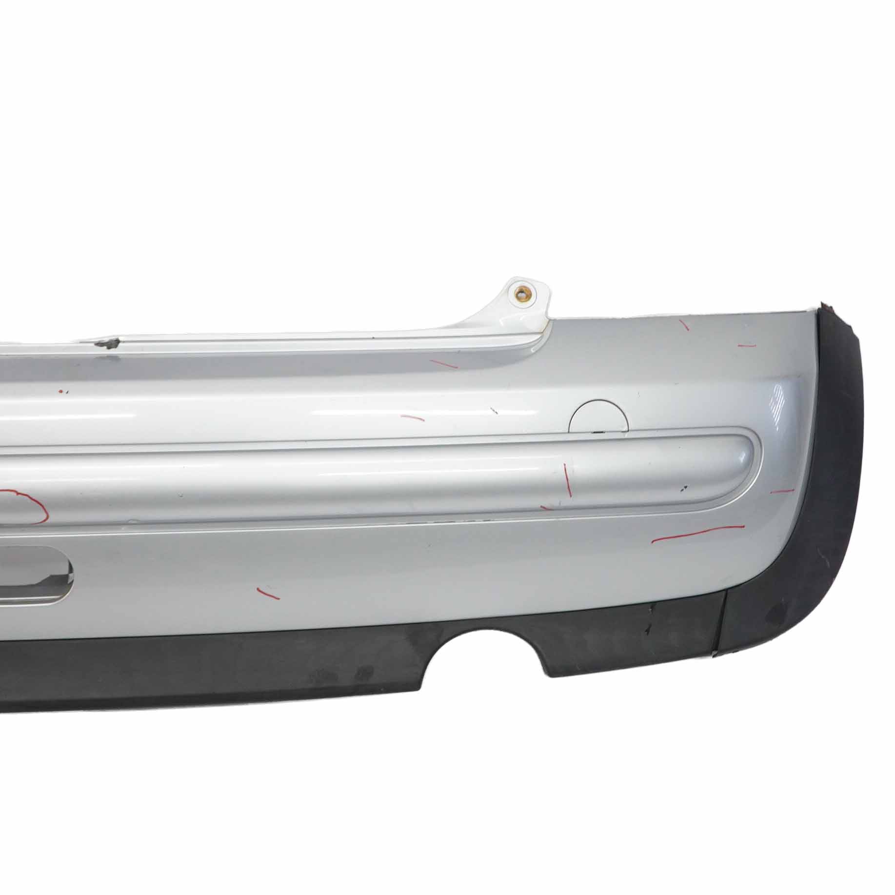 @Mini R50 Rear Bumper Trim Panel Covering Pure Silver Metallic - 900