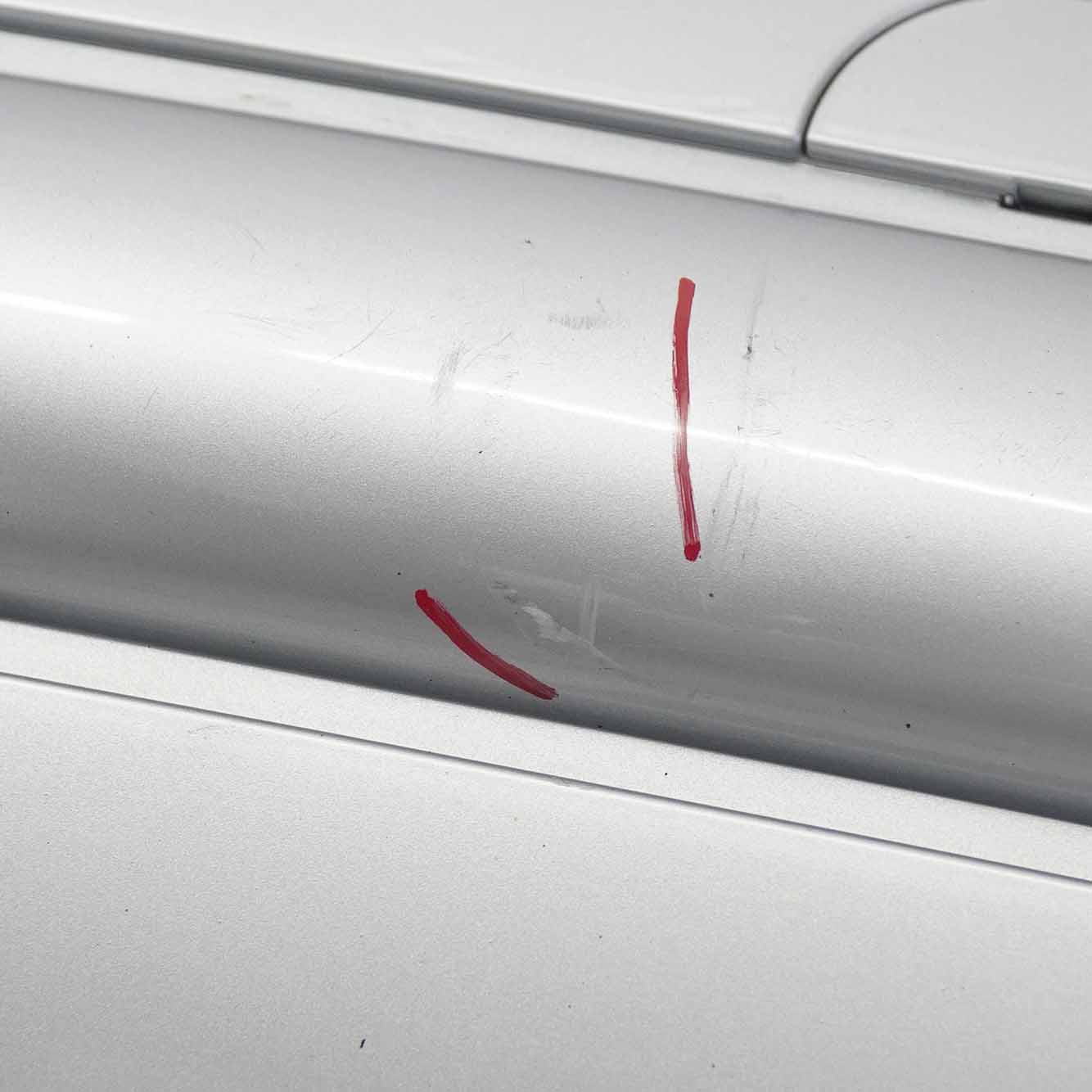 @Mini R50 Rear Bumper Trim Panel Covering Pure Silver Metallic - 900