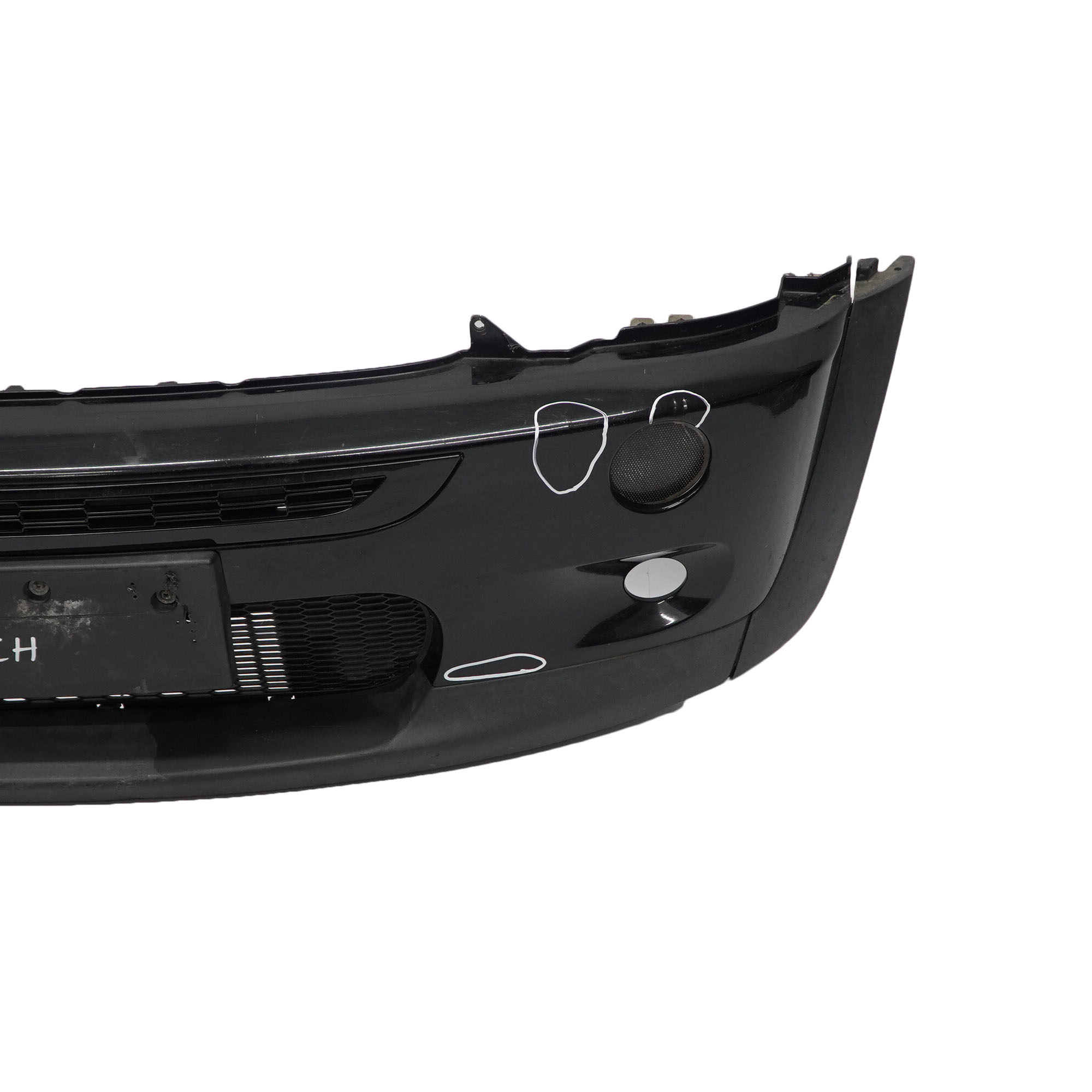 Front Bumper Mini Cooper S R52 R53 Complete Trim Panel Schwarz 2 Black - 668