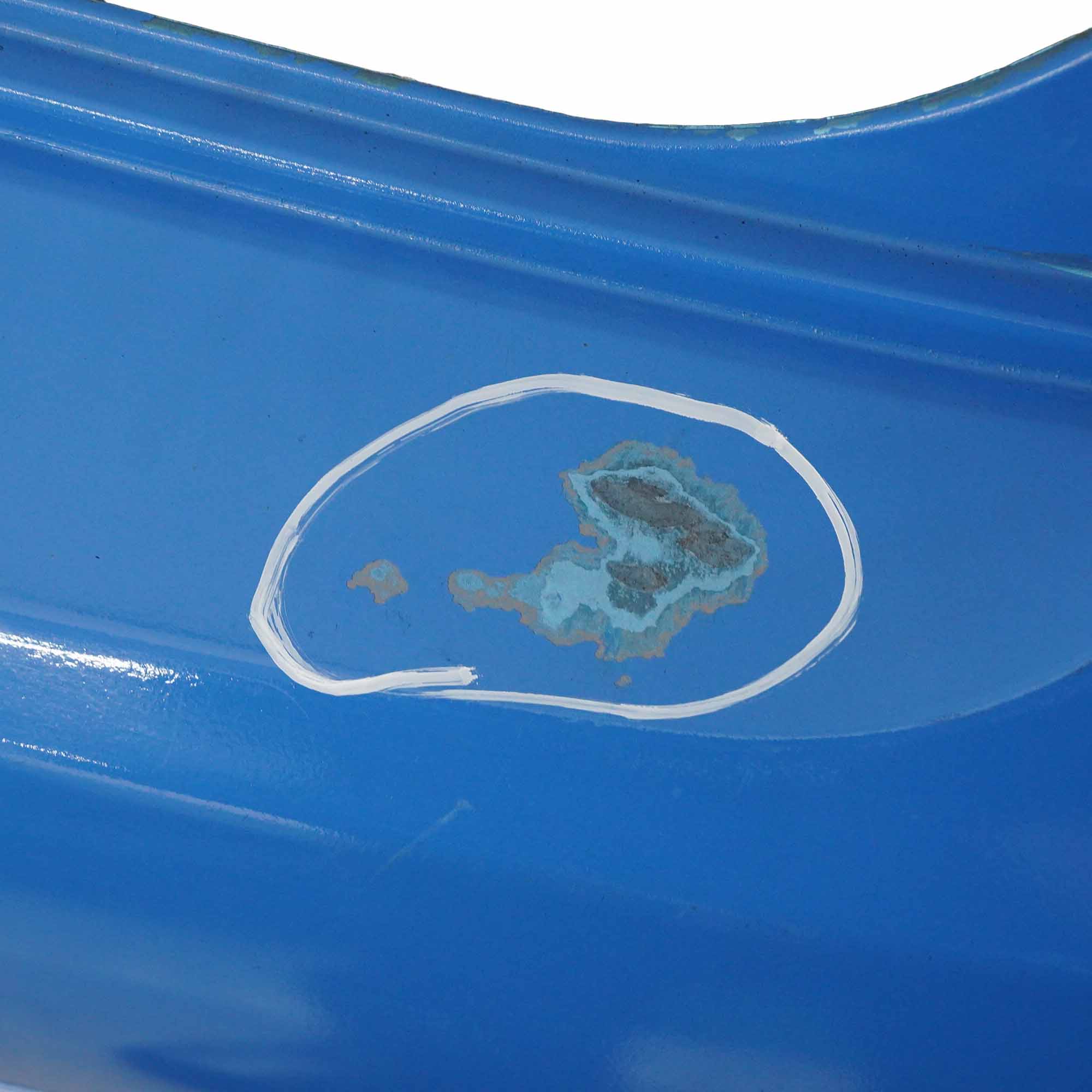 Mini R53 Rear Bumper Trim Cooper S Panel Cover Covering Blue Painted