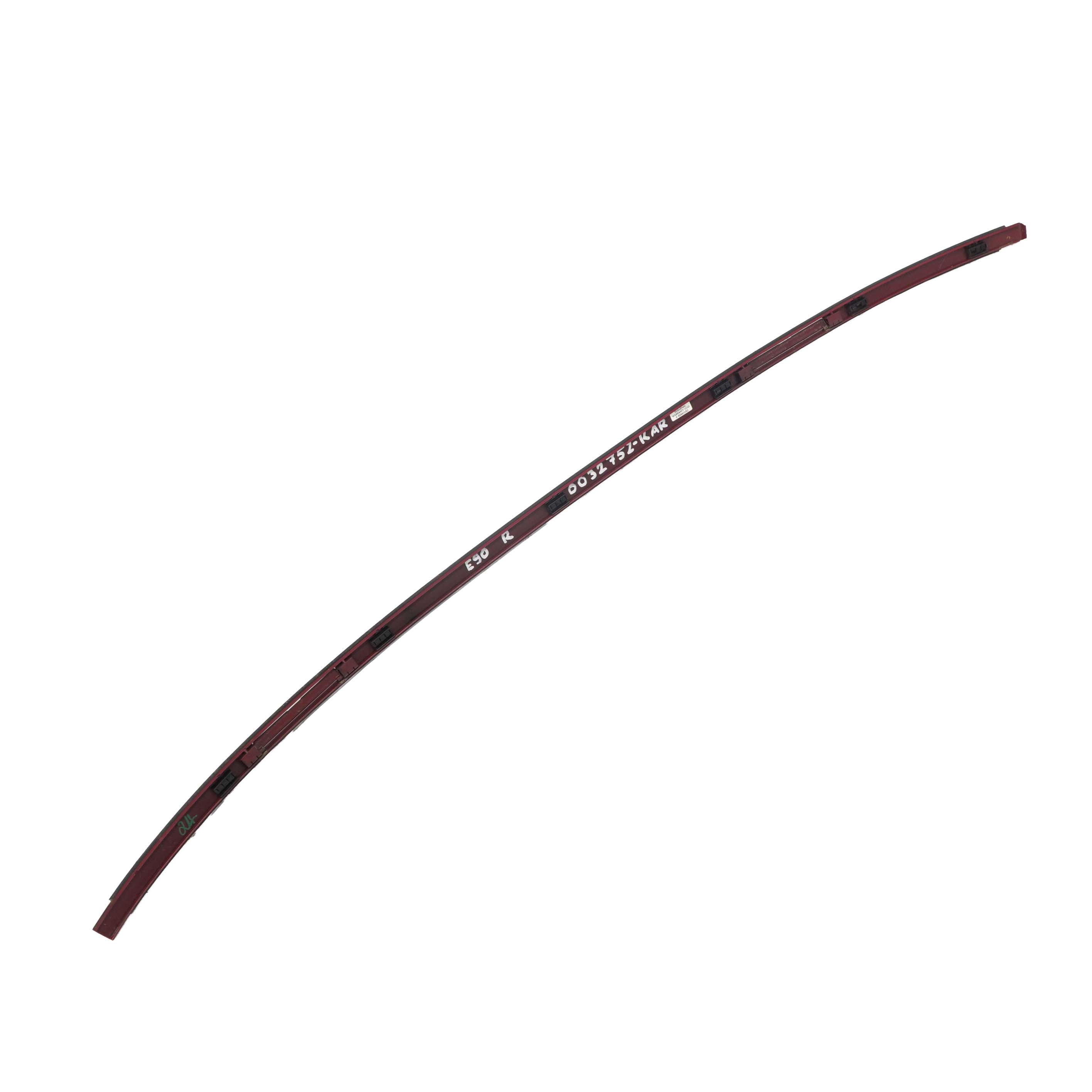 BMW 3 E90 Right Roof Moulding Railing Trim O/S Karmesinrot Crimson Red - A61