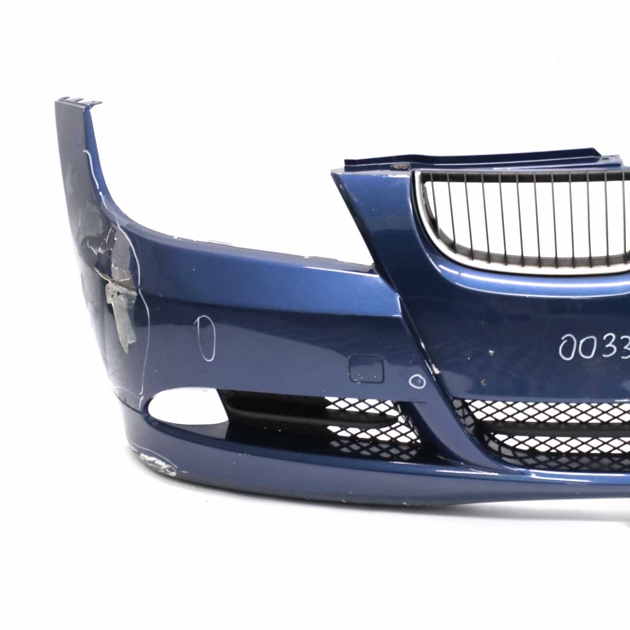 BMW E90 E91 Front Bumper Trim Panel Complete Mystic Blue Metallic - A07