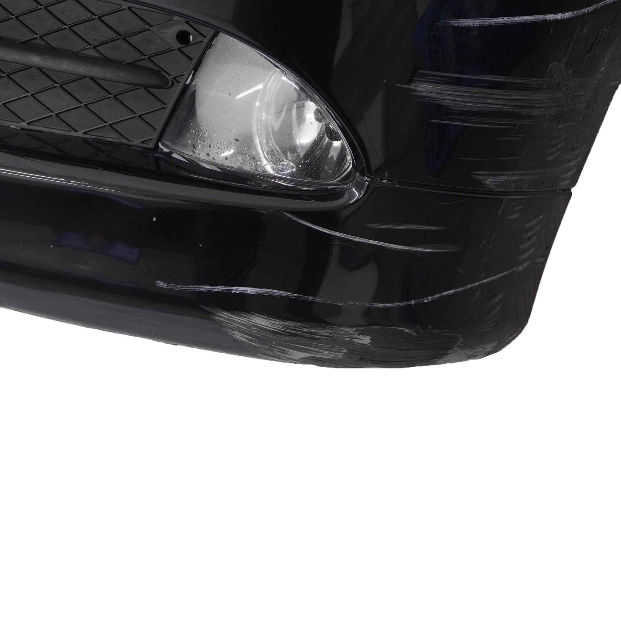 BMW E90 E91 Front Bumper Trim Panel Complete Black Sapphire Metallic - 475