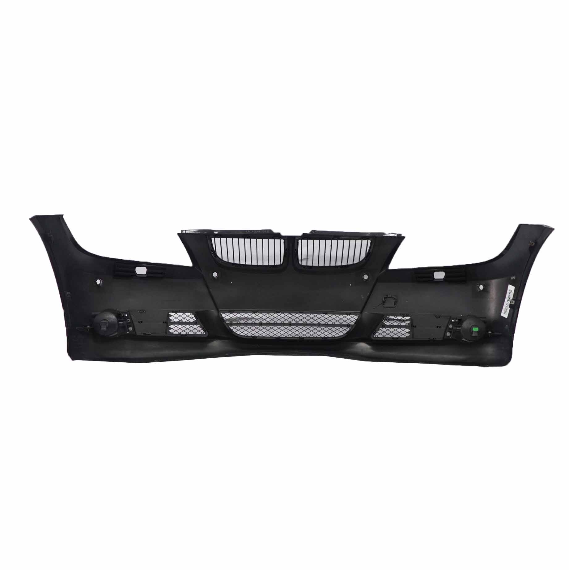 BMW E90 E91 Front Bumper Trim Panel Complete Black Sapphire Metallic - 475