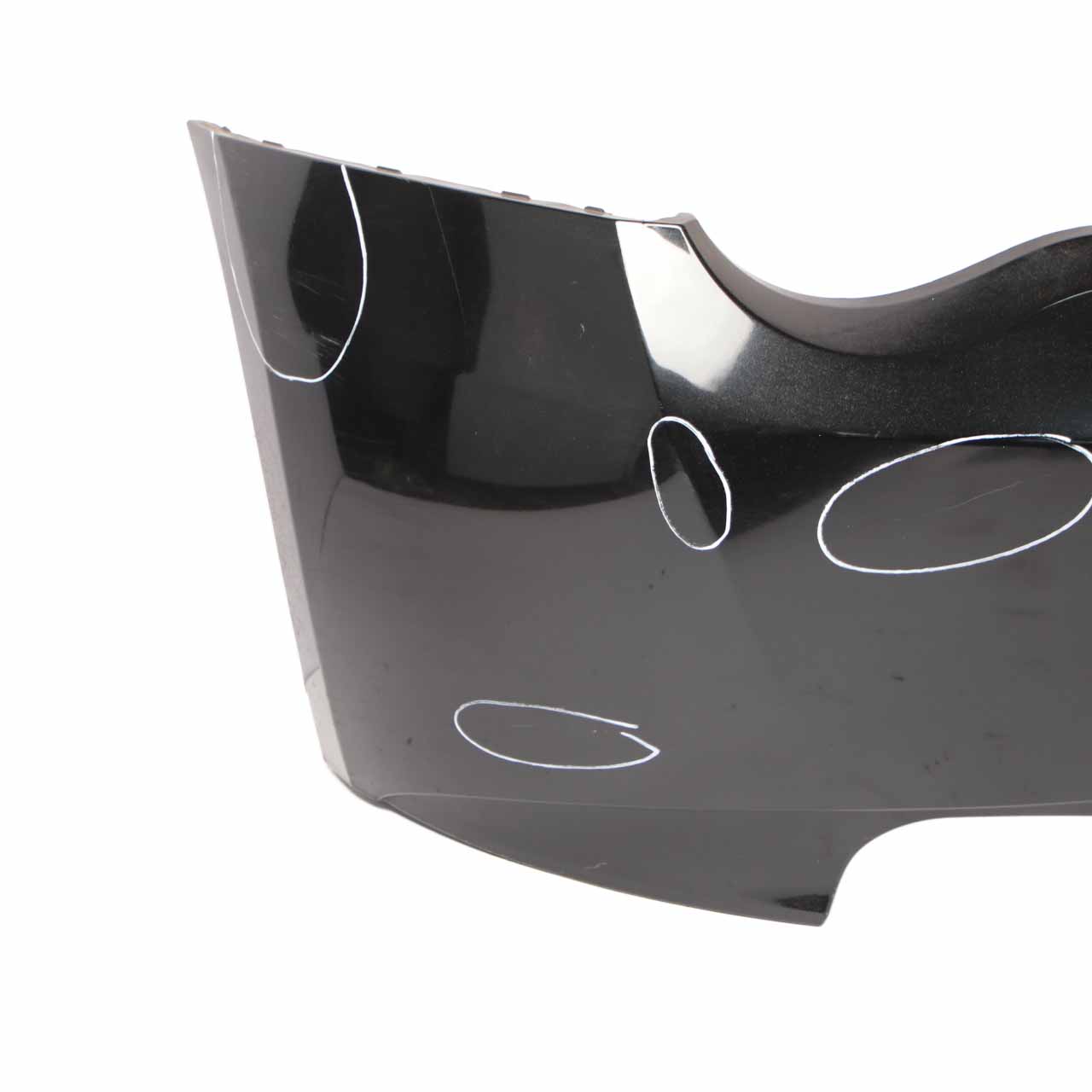 BMW Z4 E85 Rear Bumper Trim Panel Covering Beam Black Sapphire Metallic - 475