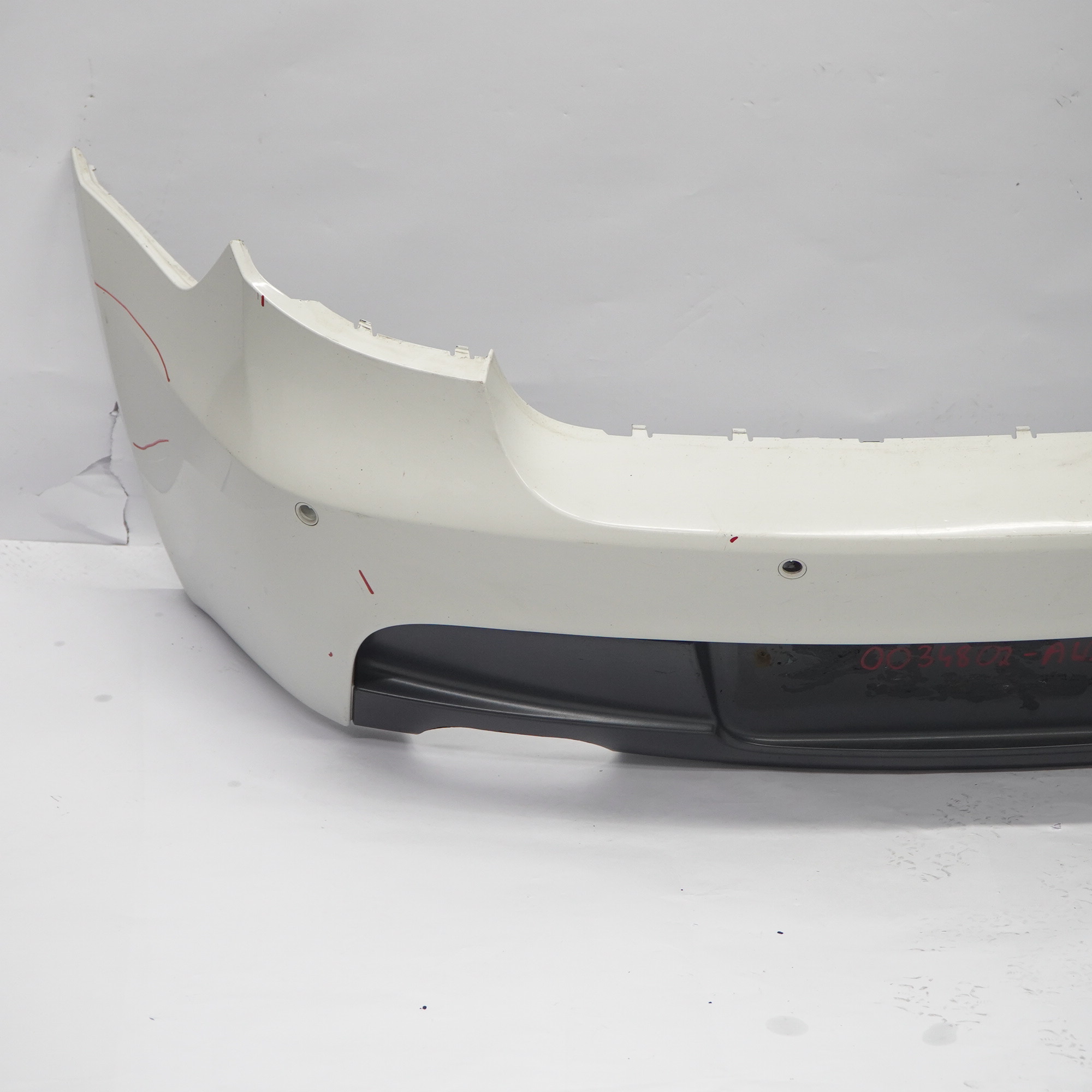 BMW E81 E87 LCI M Sport Rear Bumper Trim Panel PDC Alpinweiss White - 300