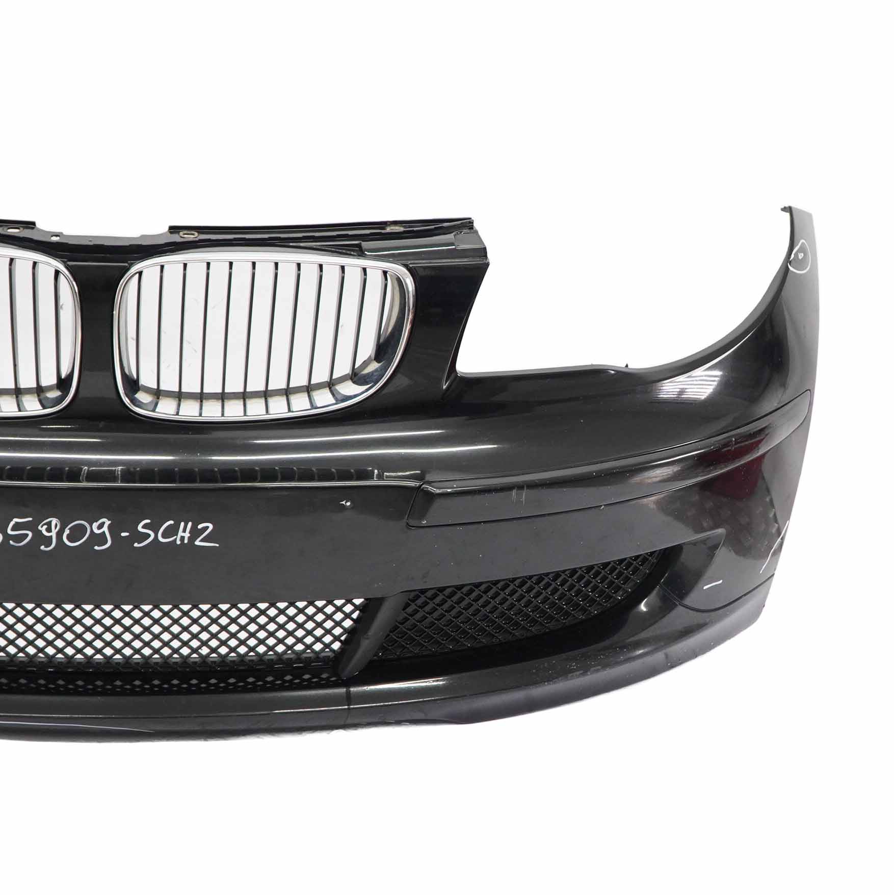 BMW E81 E87 LCI Complete Front Bumper Trim Panel Black Schwarz 2 - 668