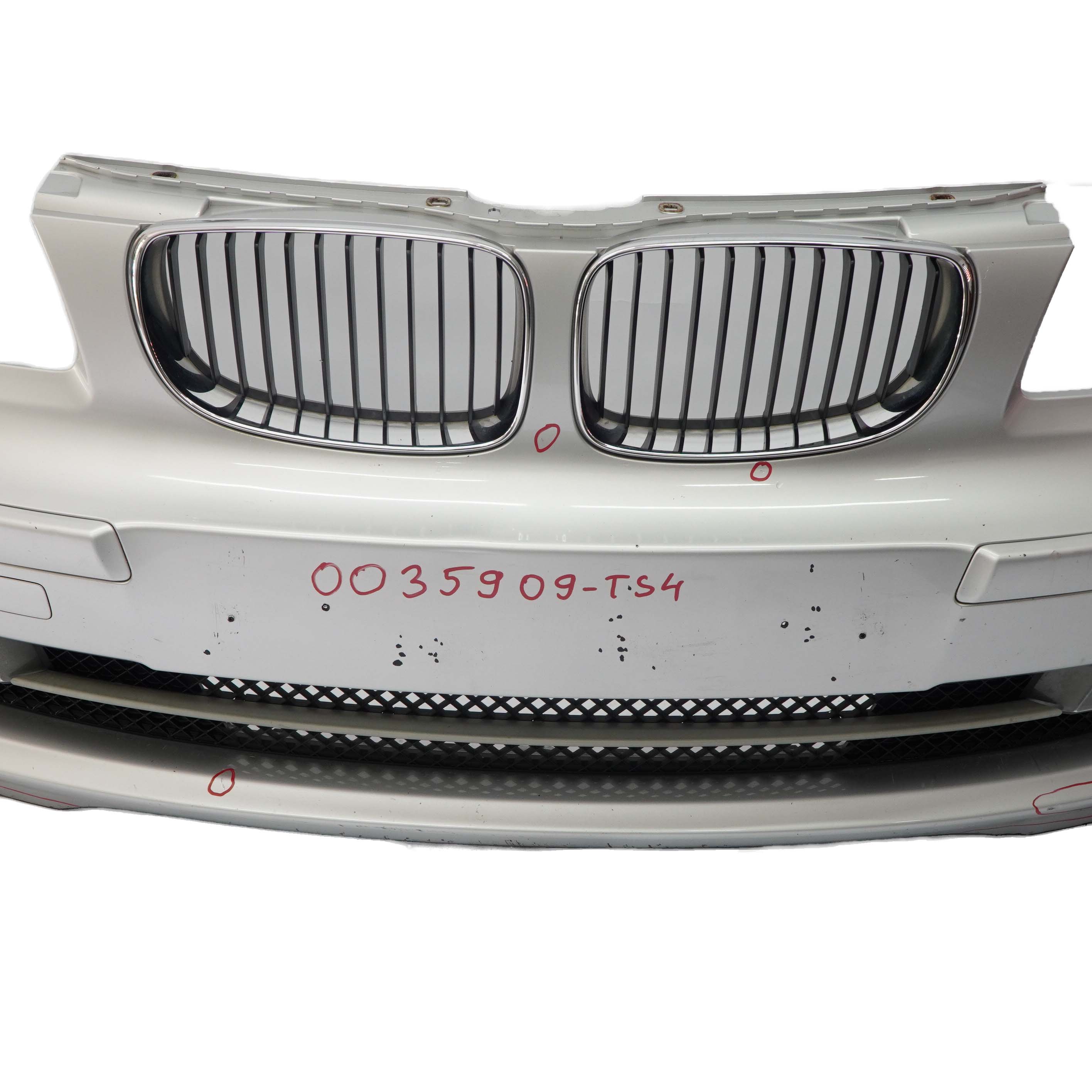 BMW E87 LCI Front Bumper Complete PDC Trim Panel E81 Titansilber Silver - 354