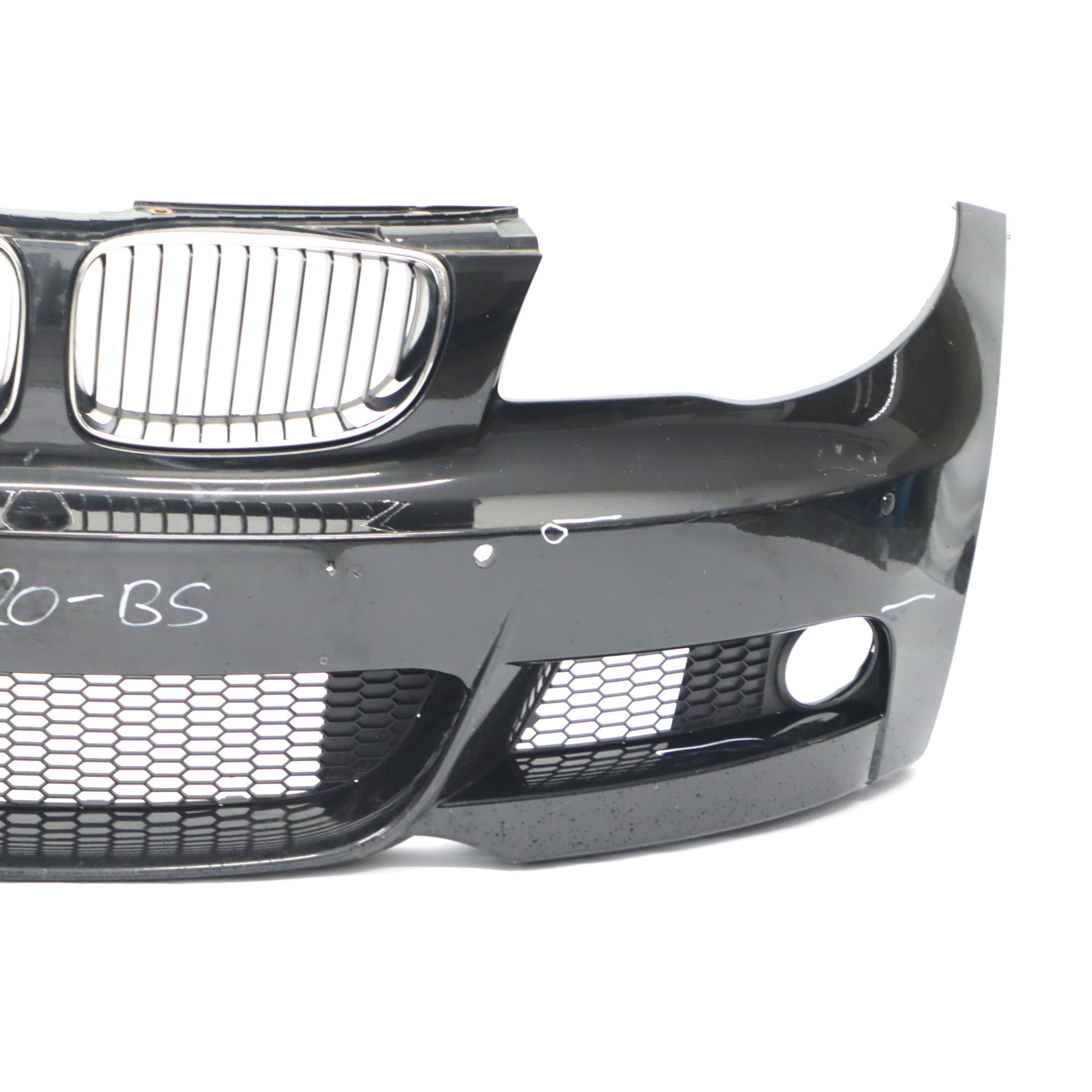 Front Bumper BMW E82 E88 M Sport PDC Trim Panel Black Sapphire Metallic 475