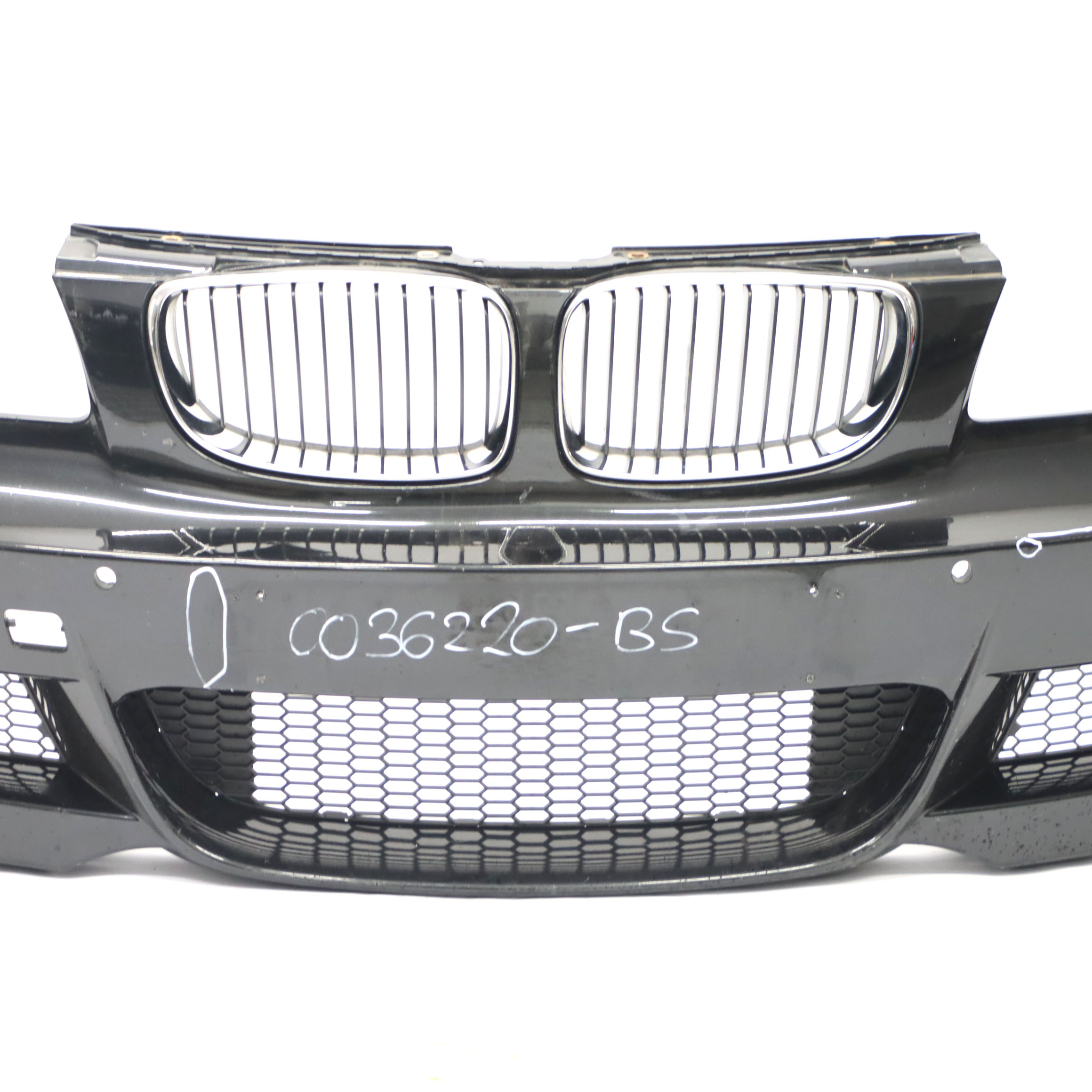 Front Bumper BMW E82 E88 M Sport PDC Trim Panel Black Sapphire Metallic 475