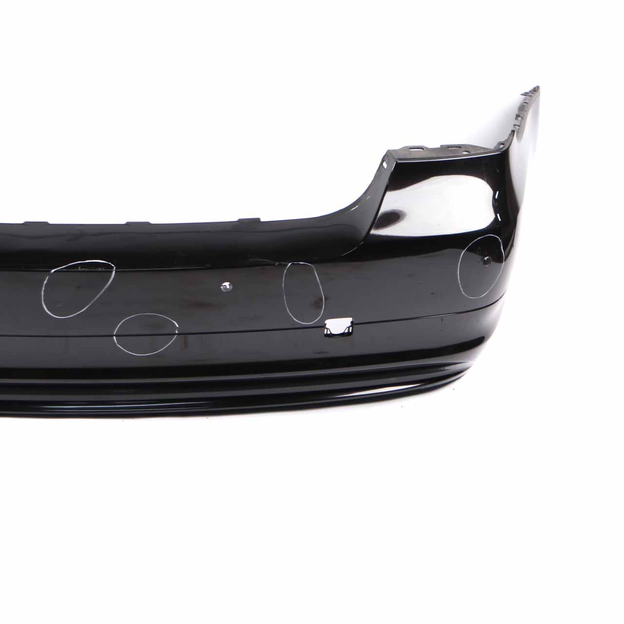 BMW E90 LCI Rear Bumper Trim Panel PDC Ruby Black Metallic - S23 / X03