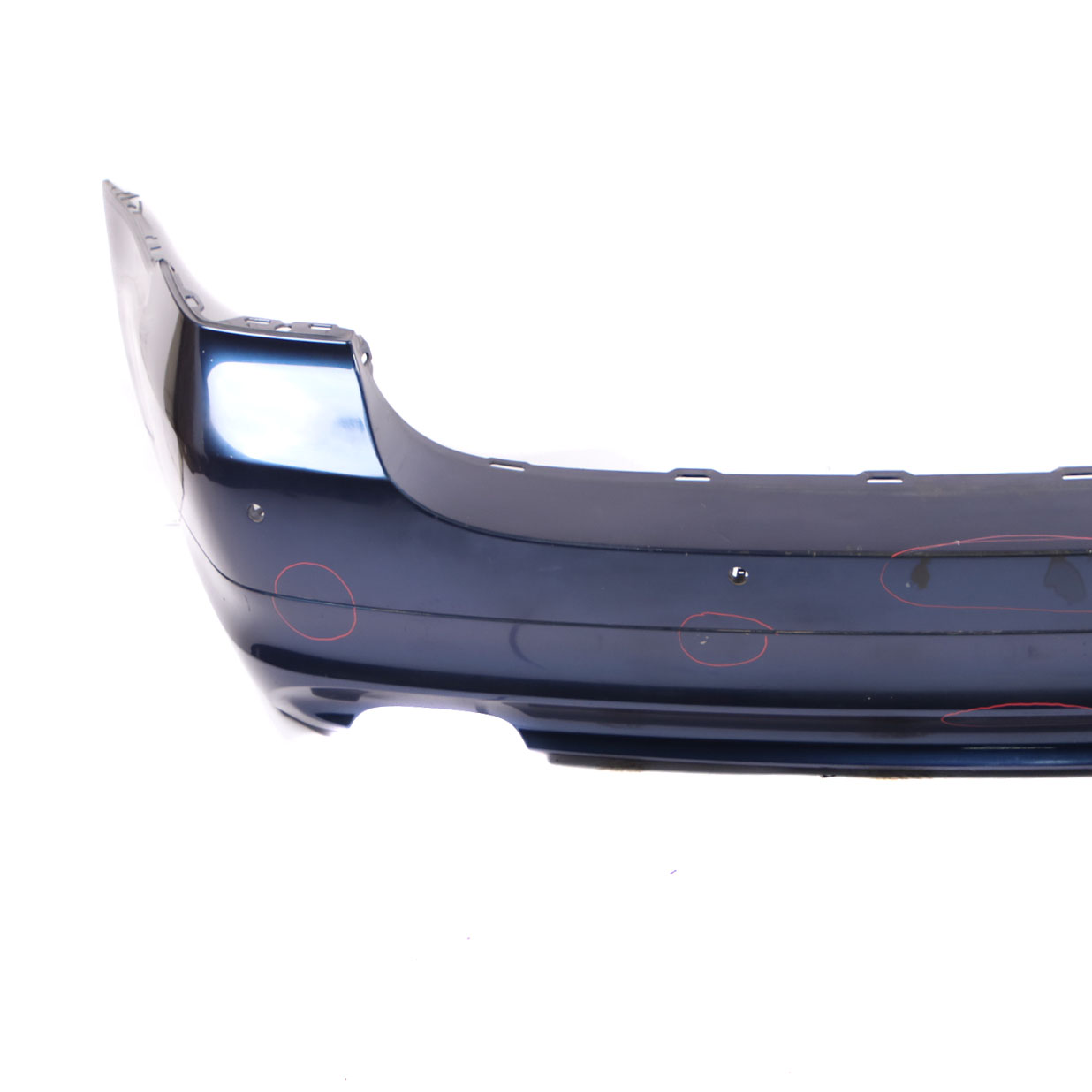 BMW E91 LCI Bumper Rear Touring Trim Panel Tiefseeblau Deep Sea Blue - A76