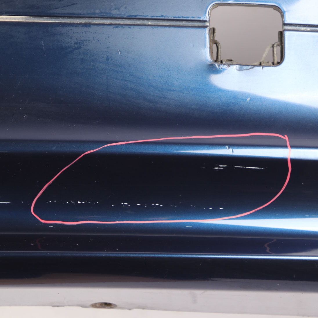 BMW E91 LCI Bumper Rear Touring Trim Panel Tiefseeblau Deep Sea Blue - A76