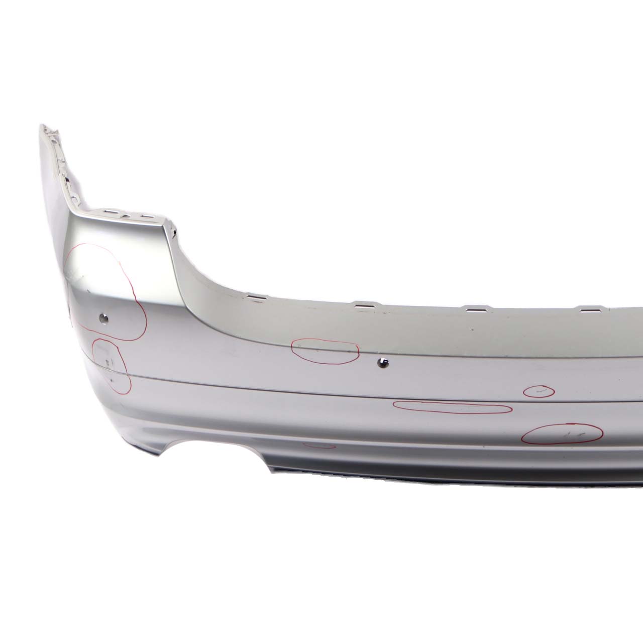 BMW 3 E91 LCI Bumper Rear Touring Trim Panel Titansilber Silver Metallic - 354