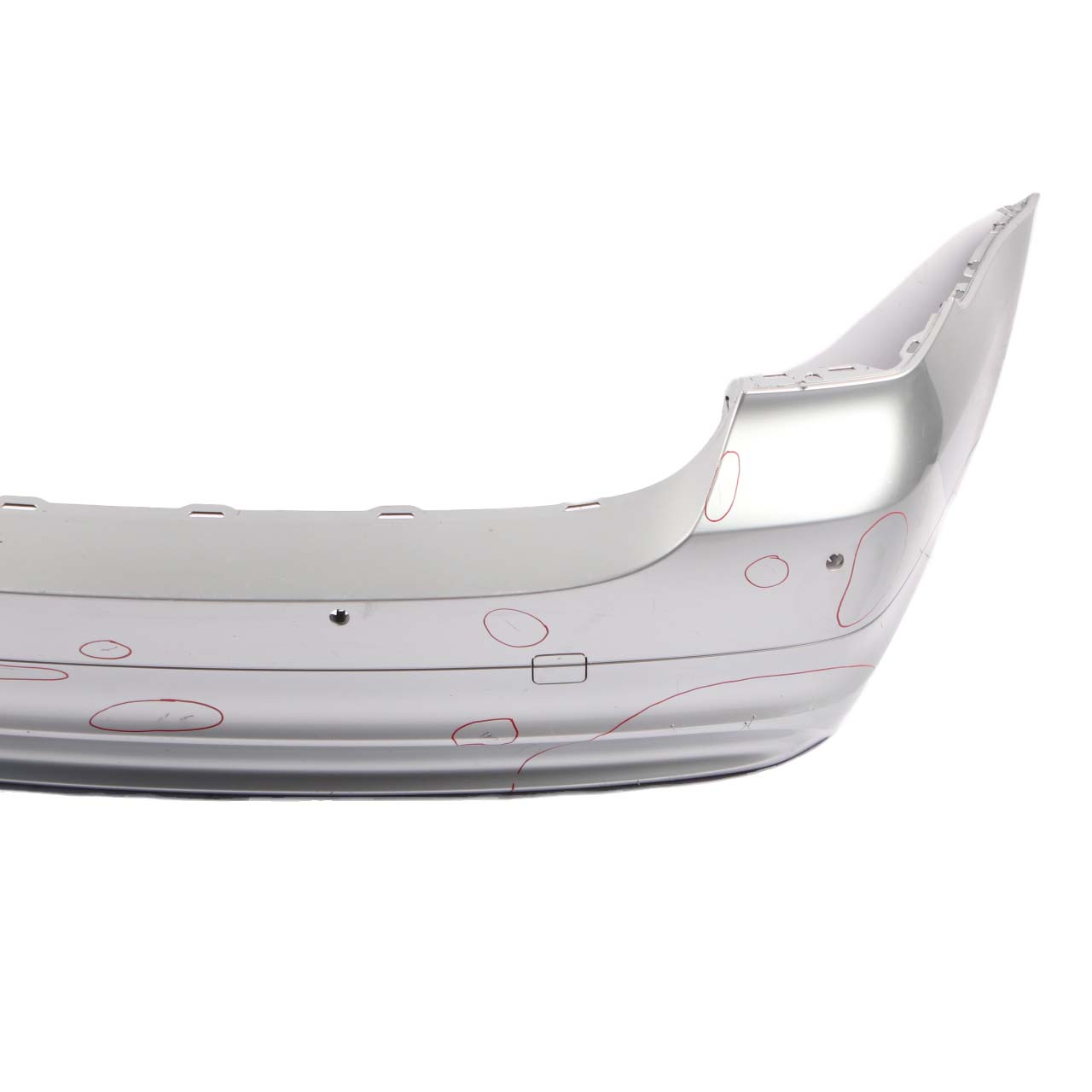 BMW 3 E91 LCI Bumper Rear Touring Trim Panel Titansilber Silver Metallic - 354