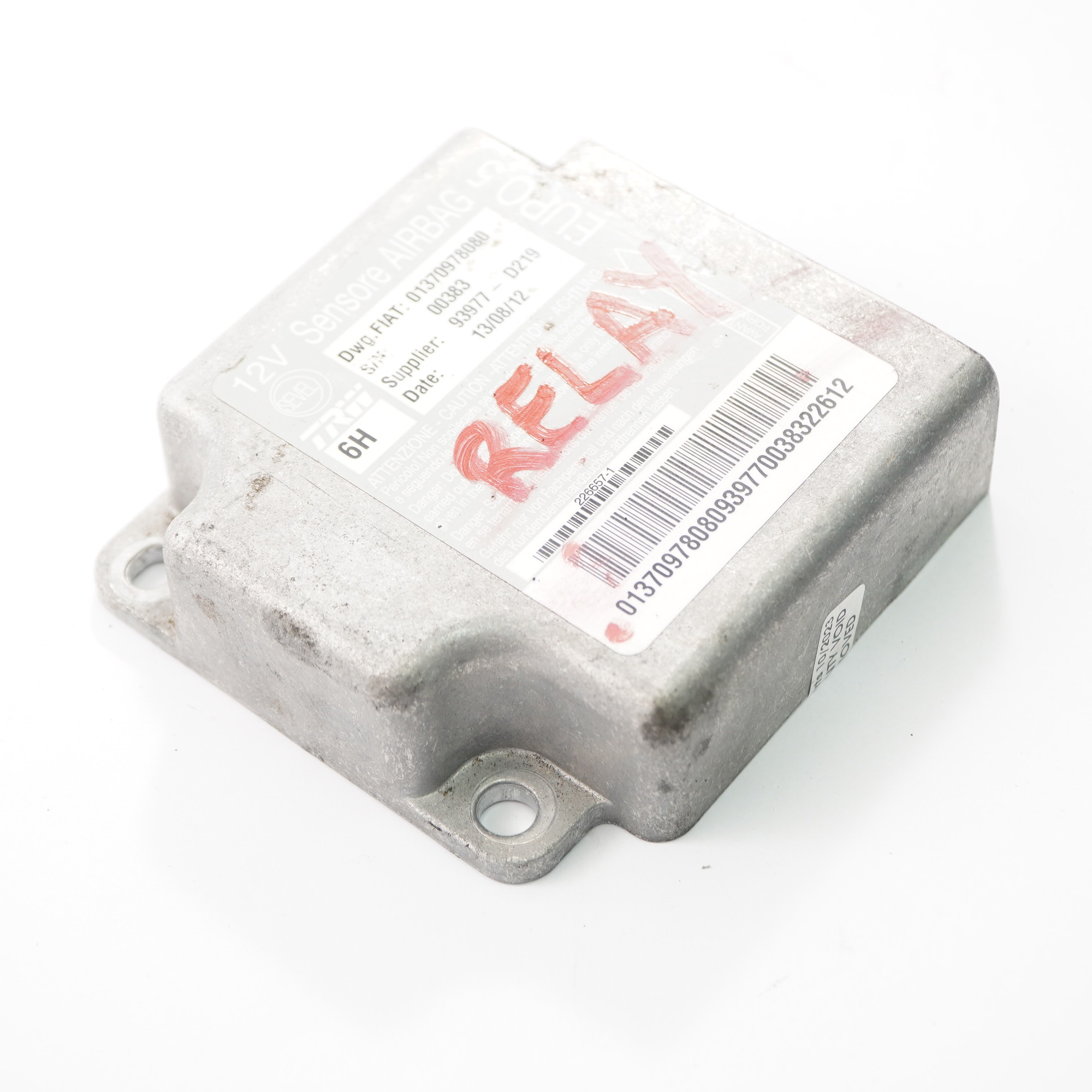 Airbag Module Citroen Relay Fiat Ducato Air Bag Control Unit 01370978080