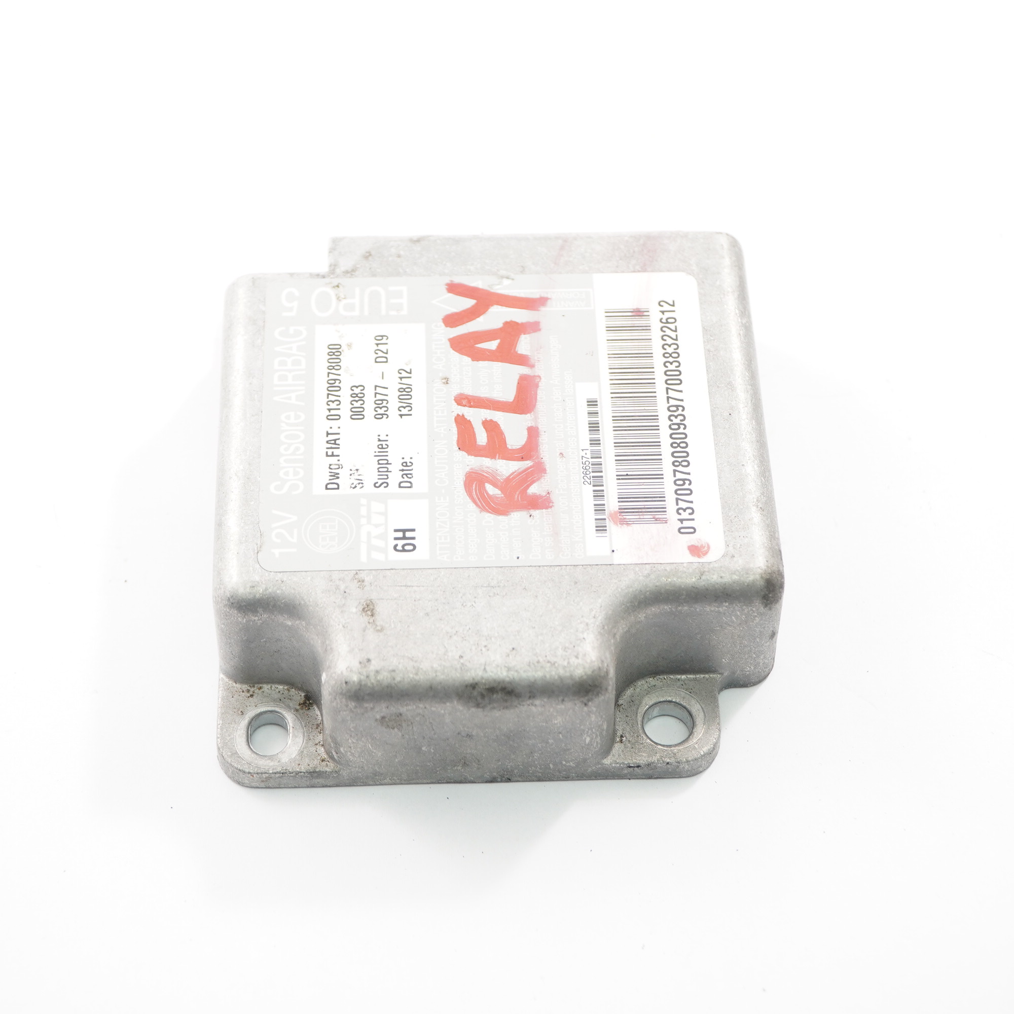 Airbag Module Citroen Relay Fiat Ducato Air Bag Control Unit 01370978080