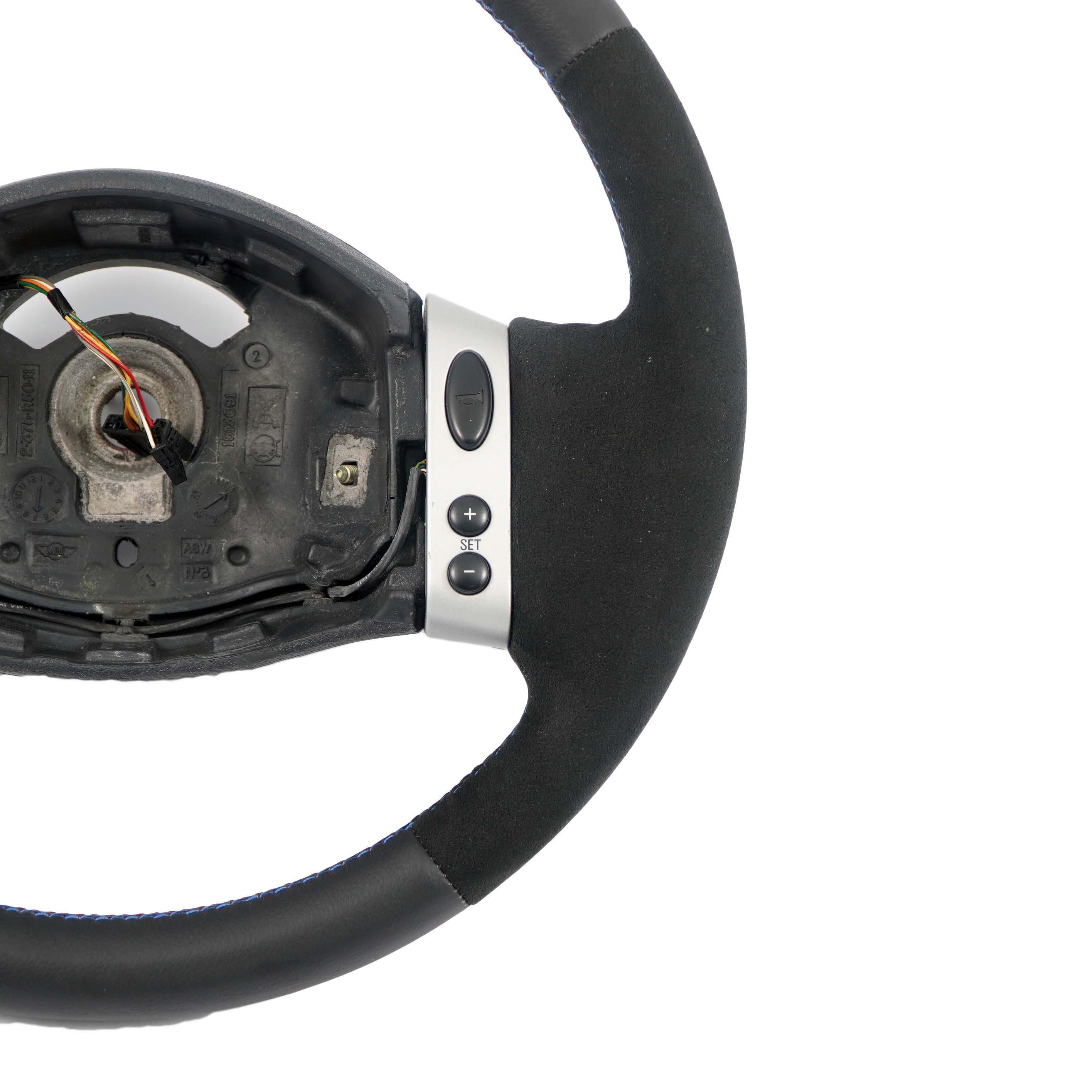 Mini Cooper R50 NEW Black Leather / Alcantara Sport Steering Wheel Multifunction