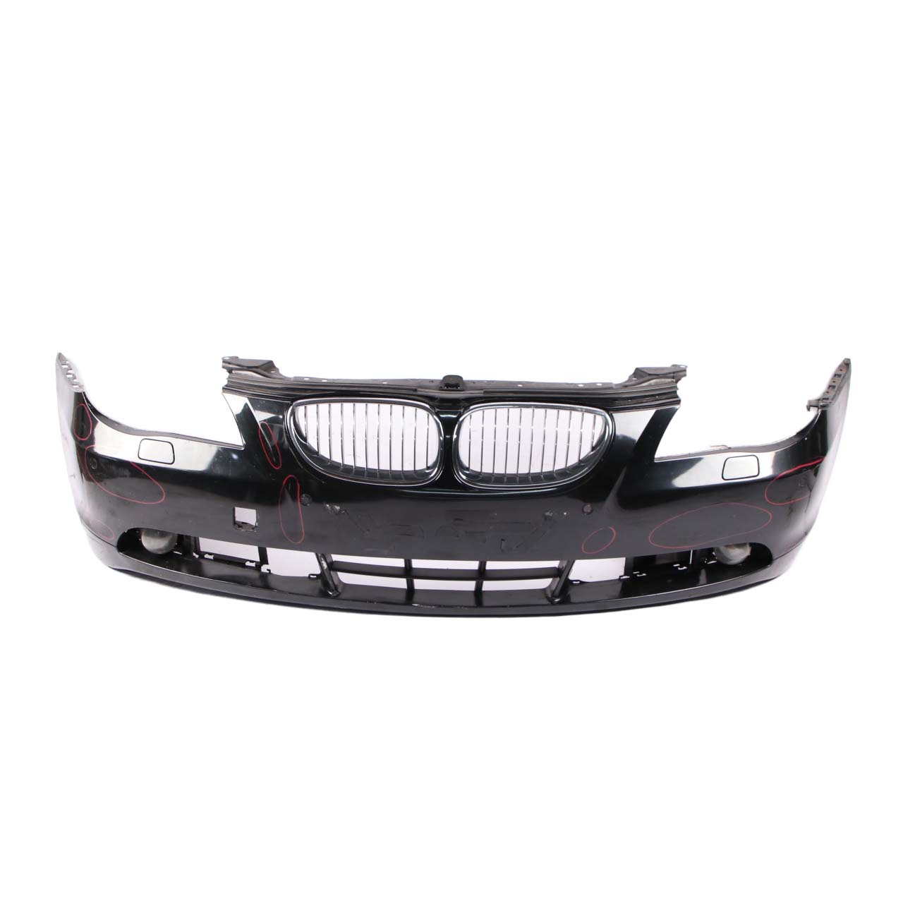 Front Bumper BMW E60 E61 Trim Panel Cover Black Sapphire Metallic - 475