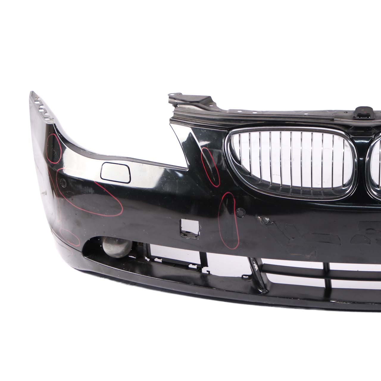 Front Bumper BMW E60 E61 Trim Panel Cover Black Sapphire Metallic - 475