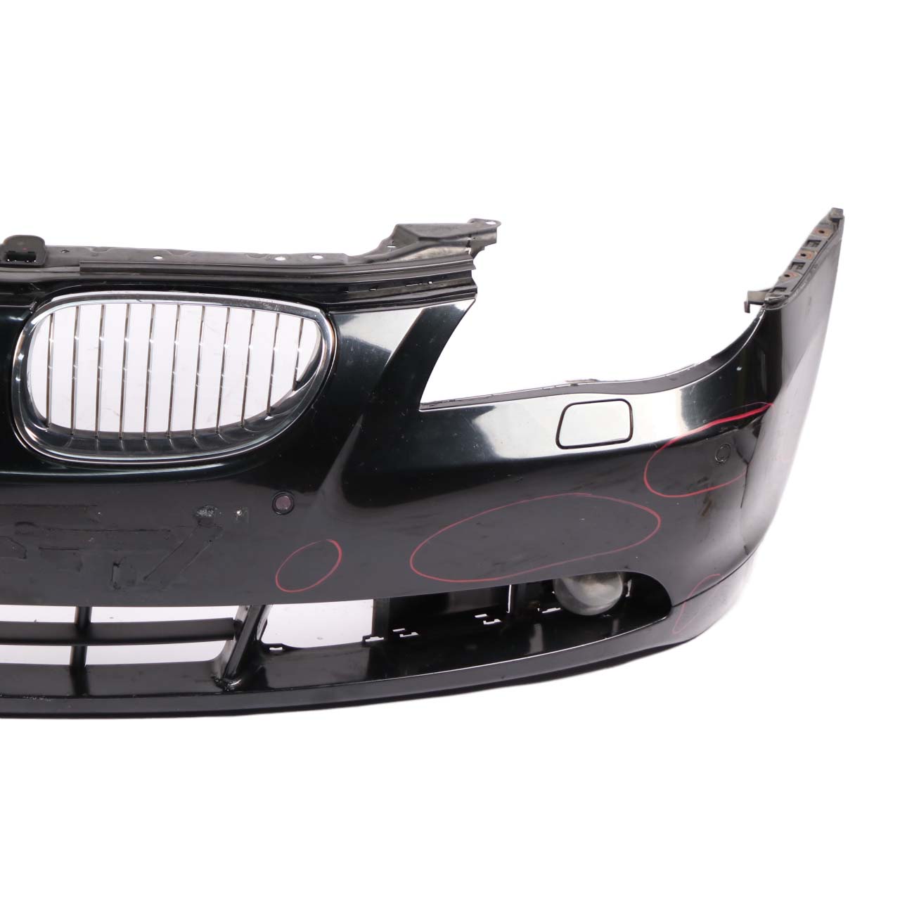 Front Bumper BMW E60 E61 Trim Panel Cover Black Sapphire Metallic - 475