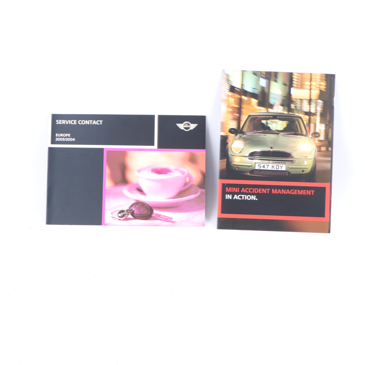 Mini Cooper R50 R53 Service Booklet Owner's Handbook Pouch Case Wallet Set