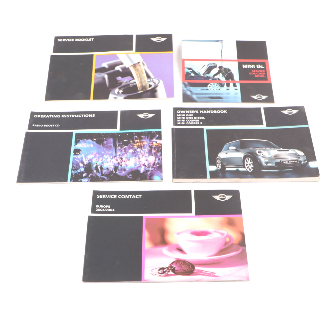 Mini Cooper R50 R53 Service Booklet Owner's Handbook Set Pouch Case Wallet