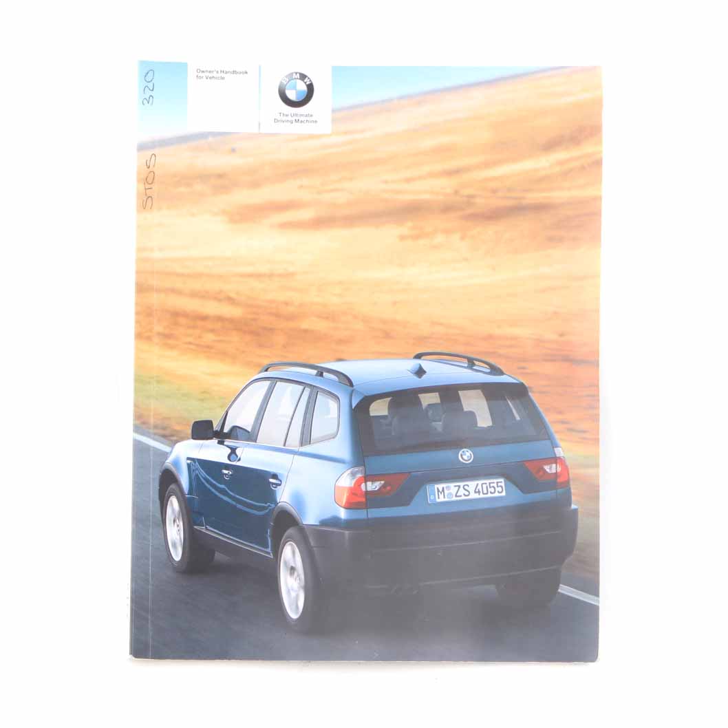 BMW X3 E83 Owner's Handbook Service Booklet