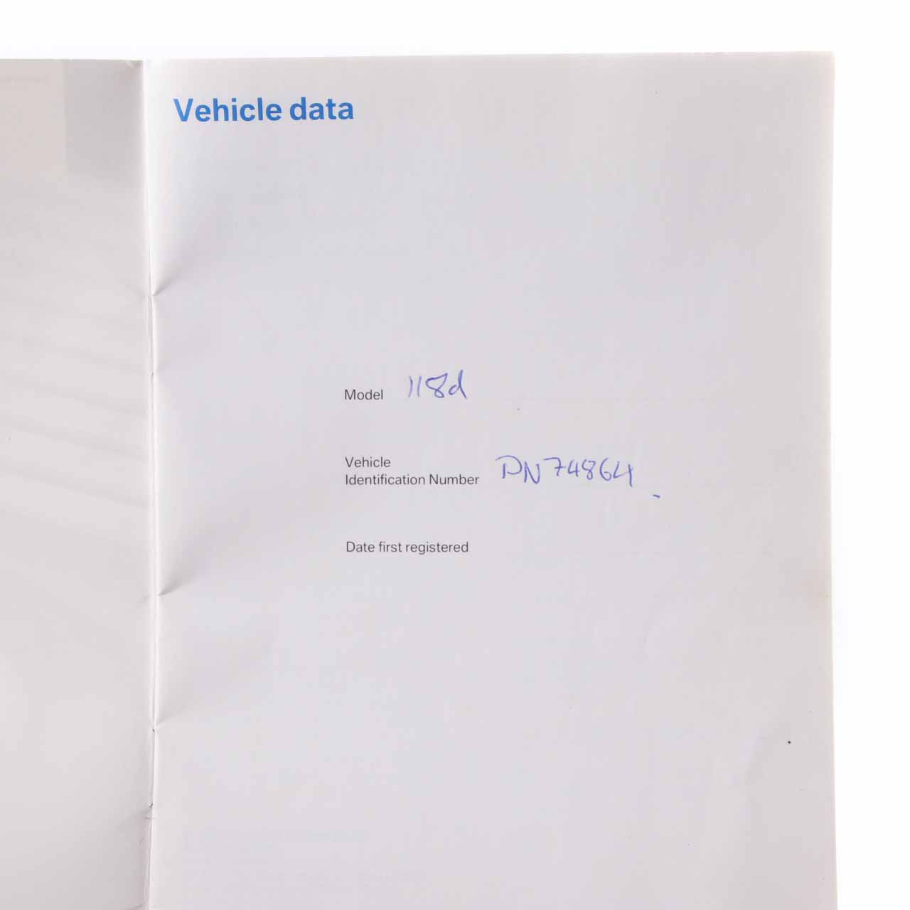 BMW E87 E90 E91 Service Booklet Inspection Book 0159350