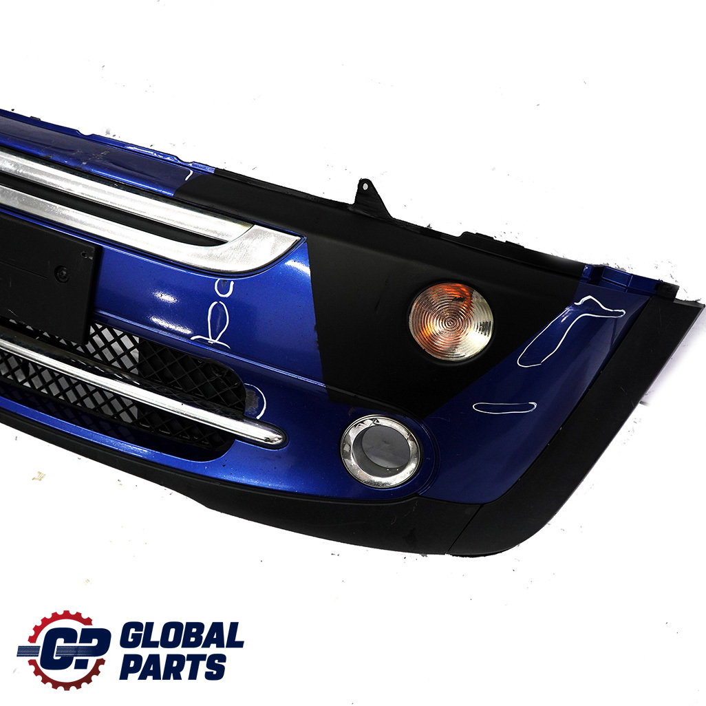 BMW Mini Cooper Cabrio R50 R52 Complete Front Bumper Panel Lightning Blue - A63