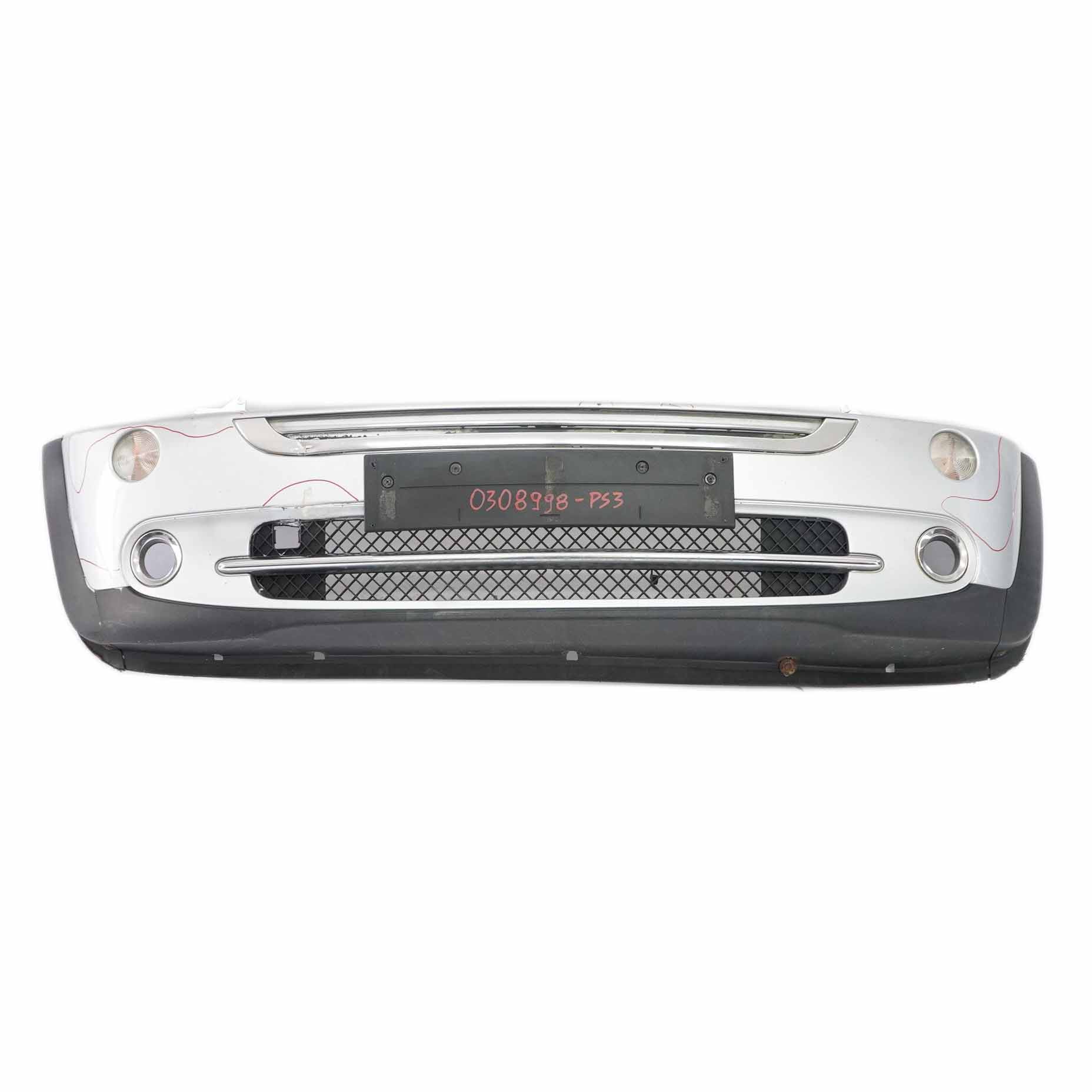 Mini R50 R52 Front Bumper Complete Trim Panel Pure Silver Metallic - 900