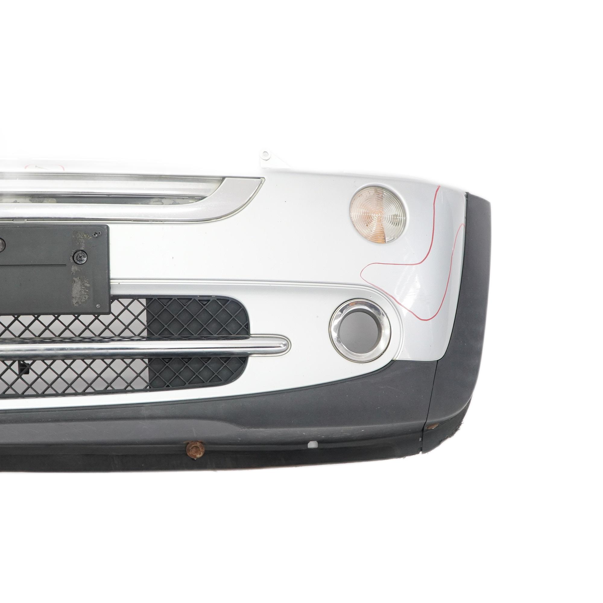 Mini R50 R52 Front Bumper Complete Trim Panel Pure Silver Metallic - 900